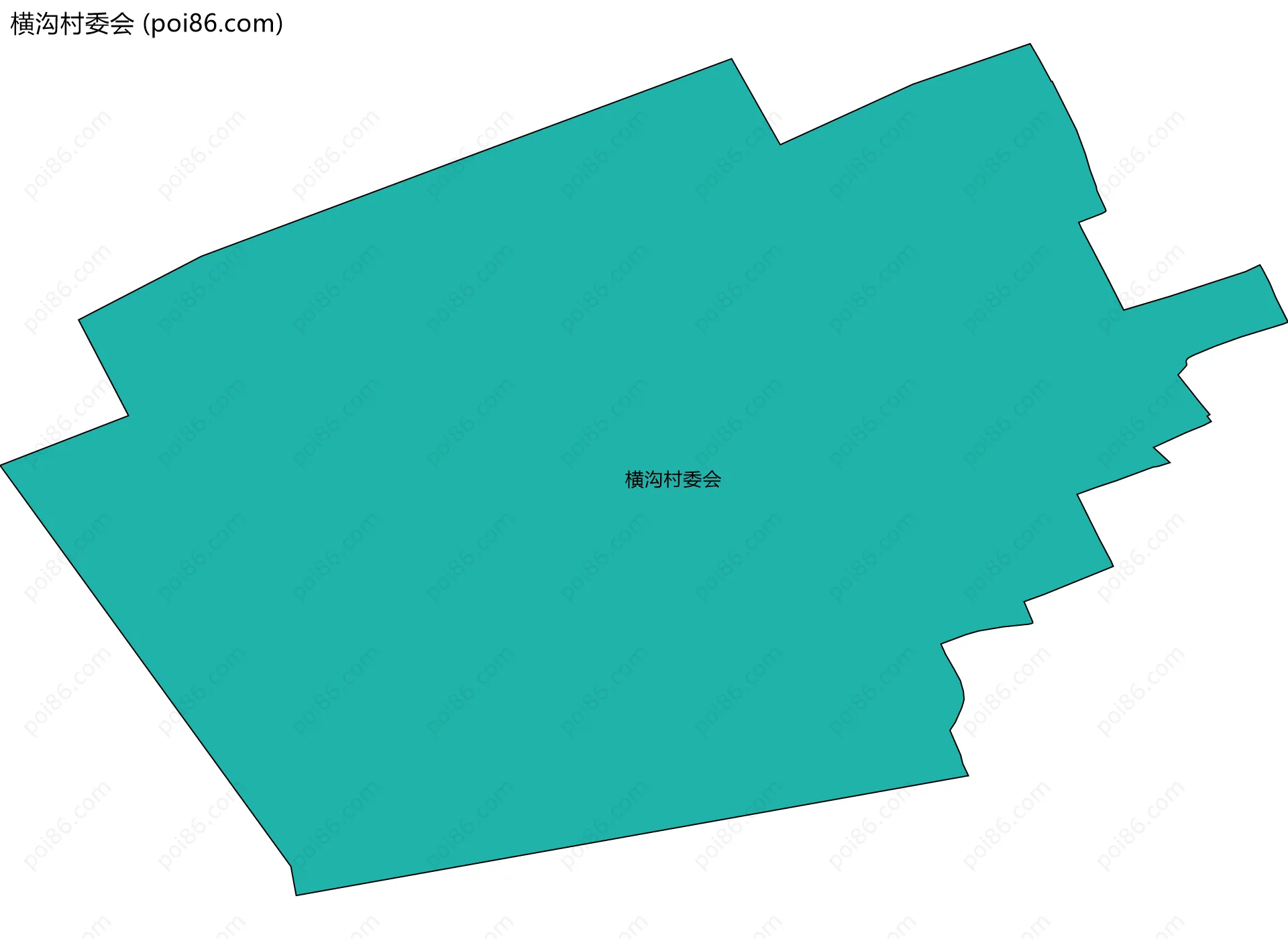 横沟村委会边界地图