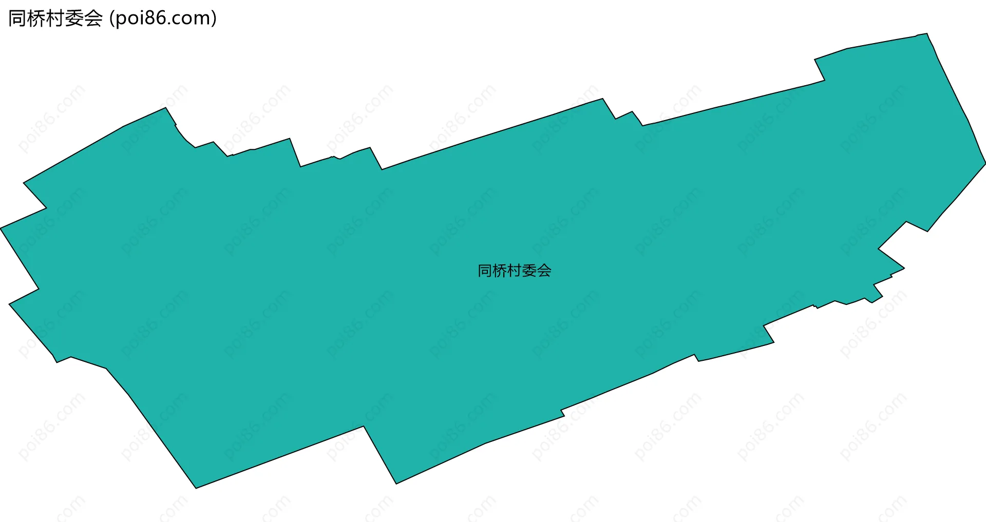 同桥村委会边界地图
