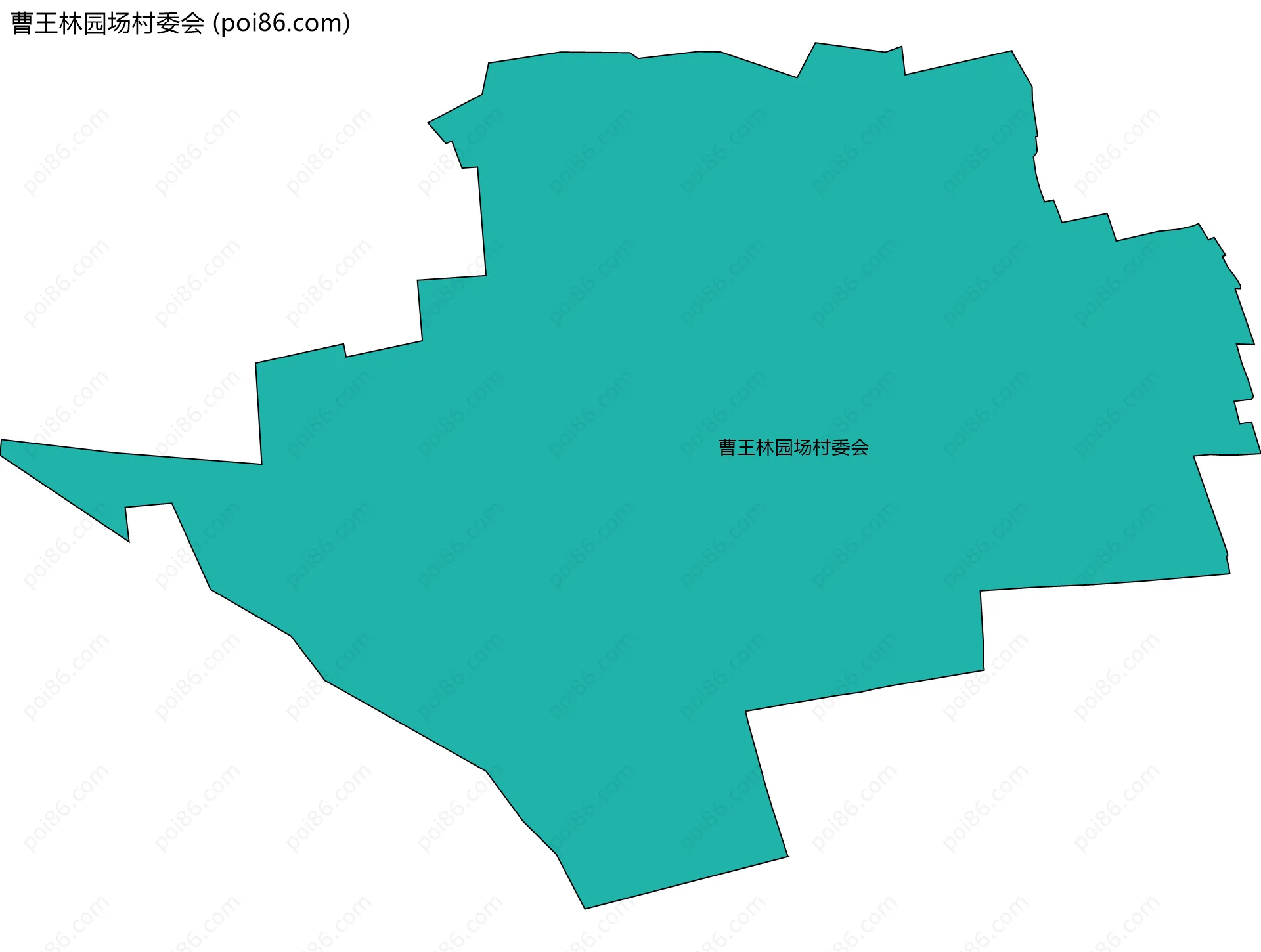 曹王林园场村委会边界地图