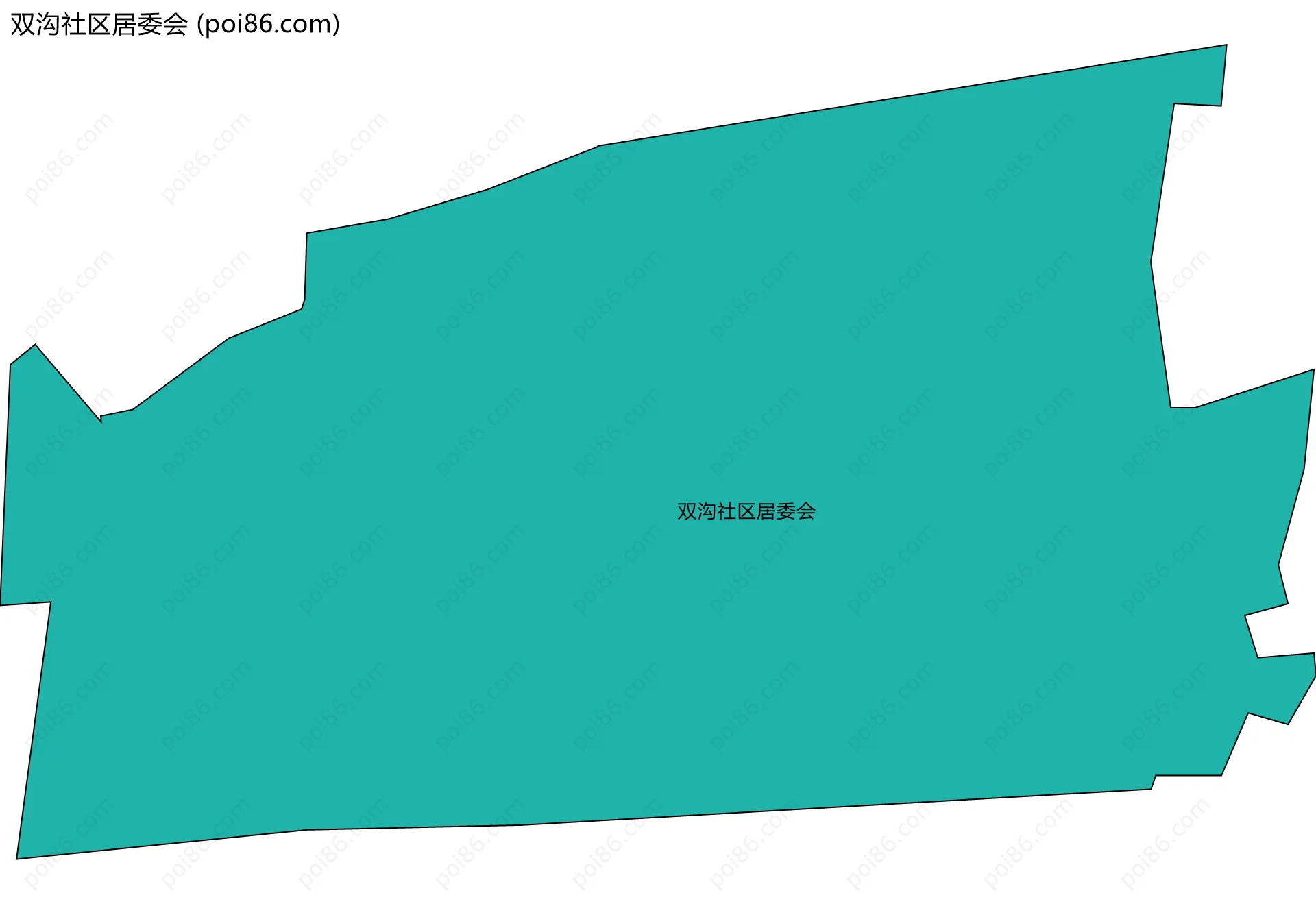 双沟社区居委会边界地图
