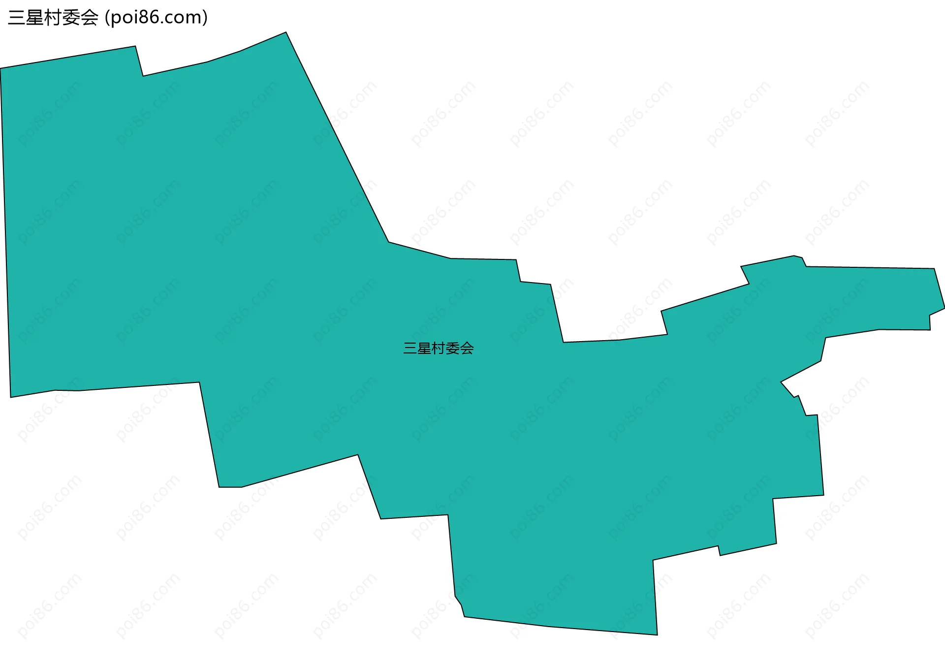 三星村委会边界地图