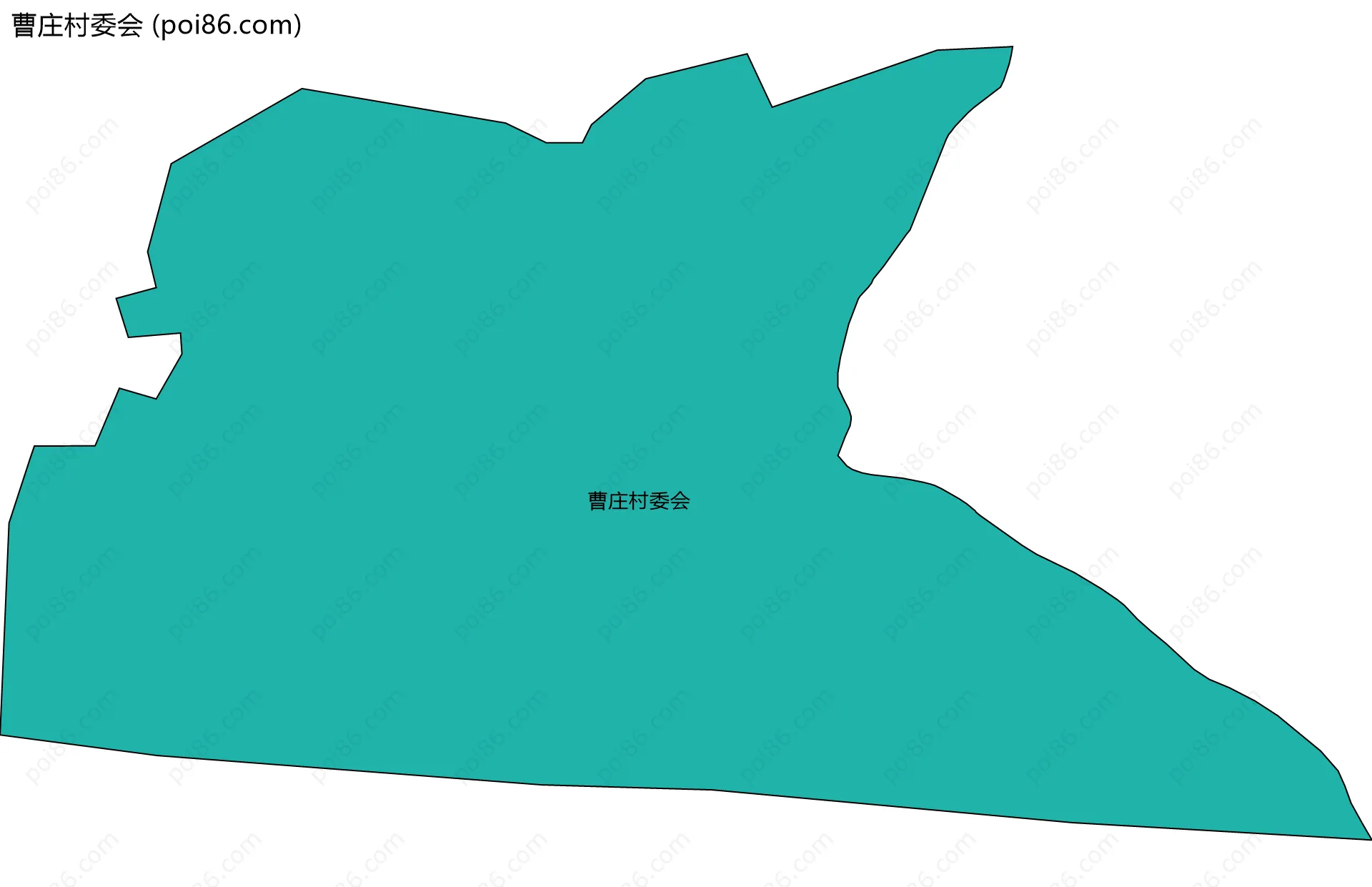 曹庄村委会边界地图
