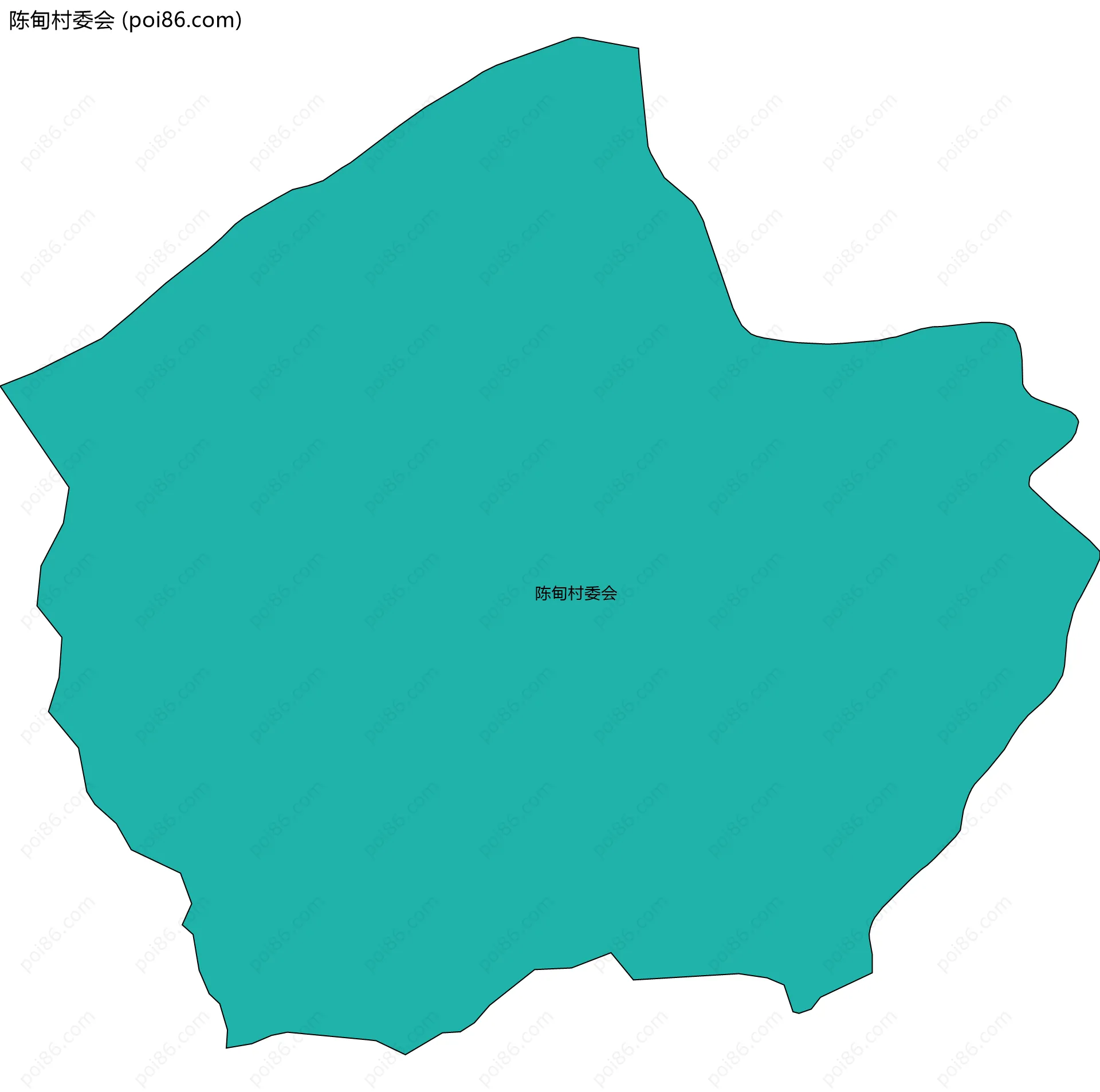 陈甸村委会边界地图