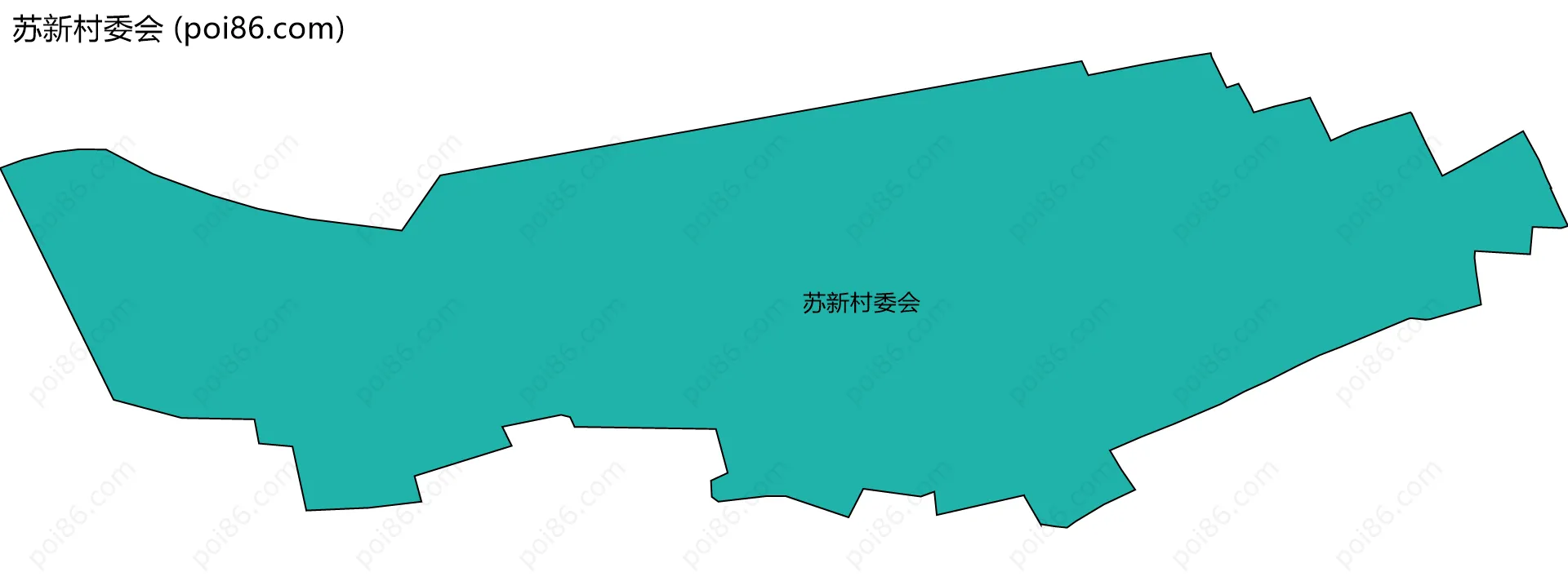 苏新村委会边界地图