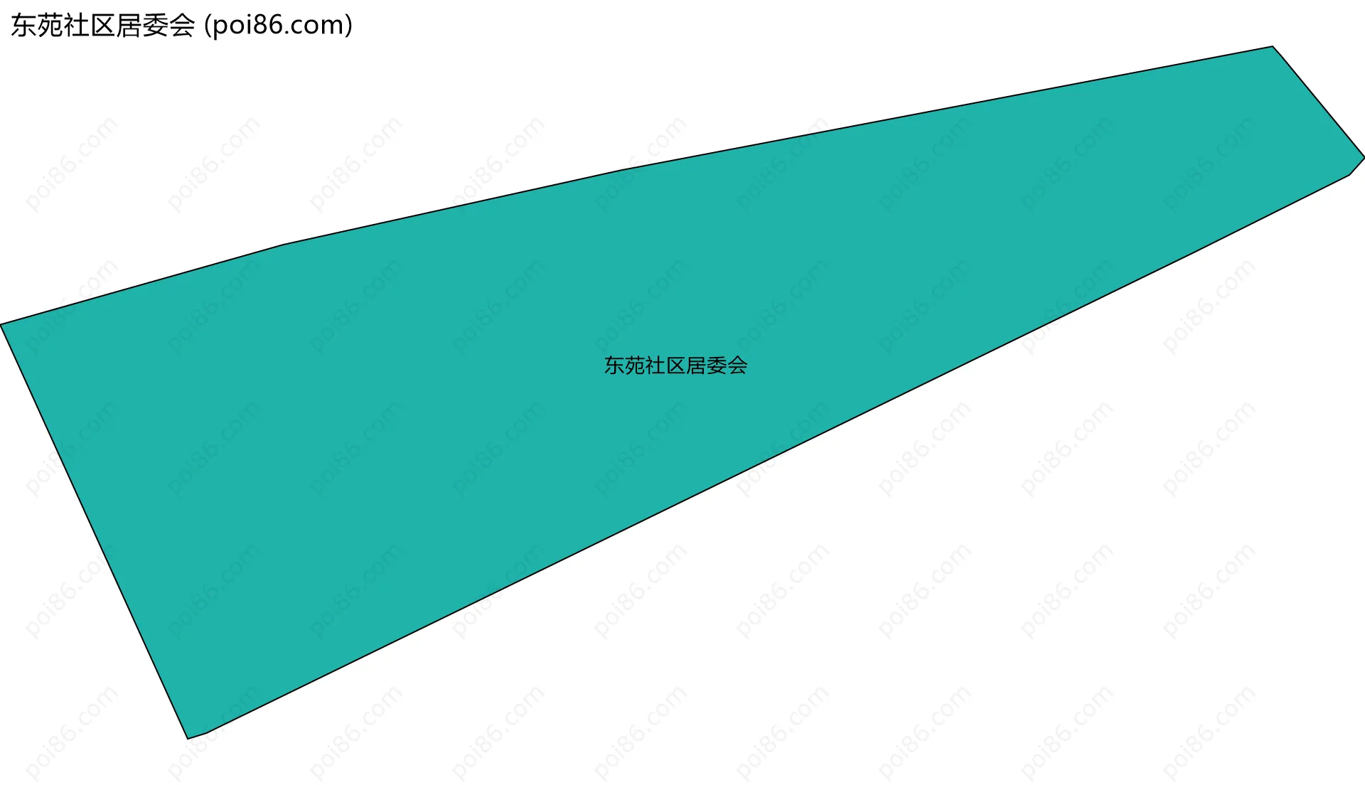 东苑社区居委会边界地图
