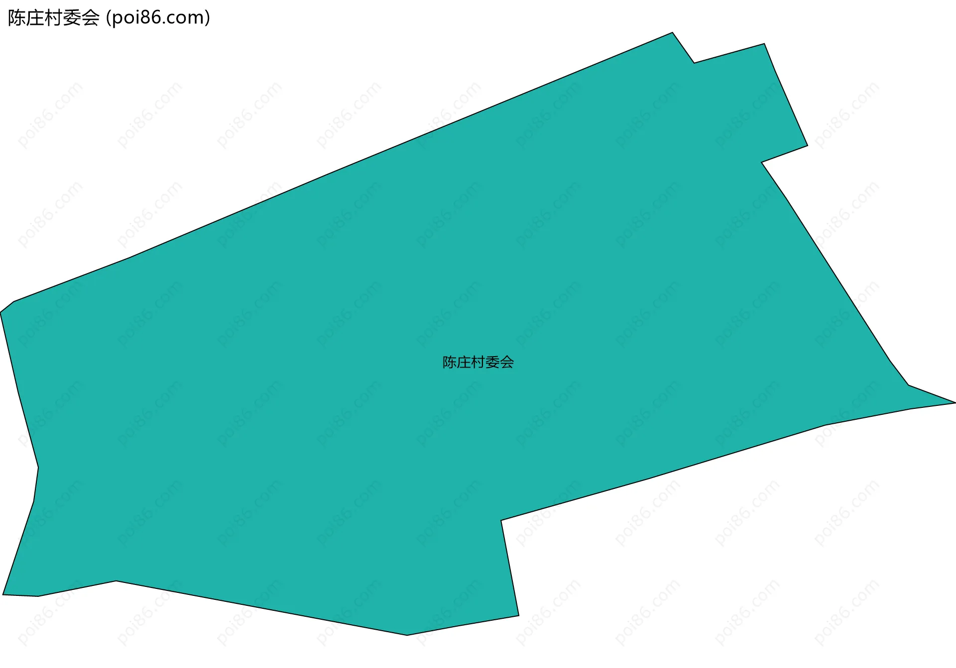 陈庄村委会边界地图