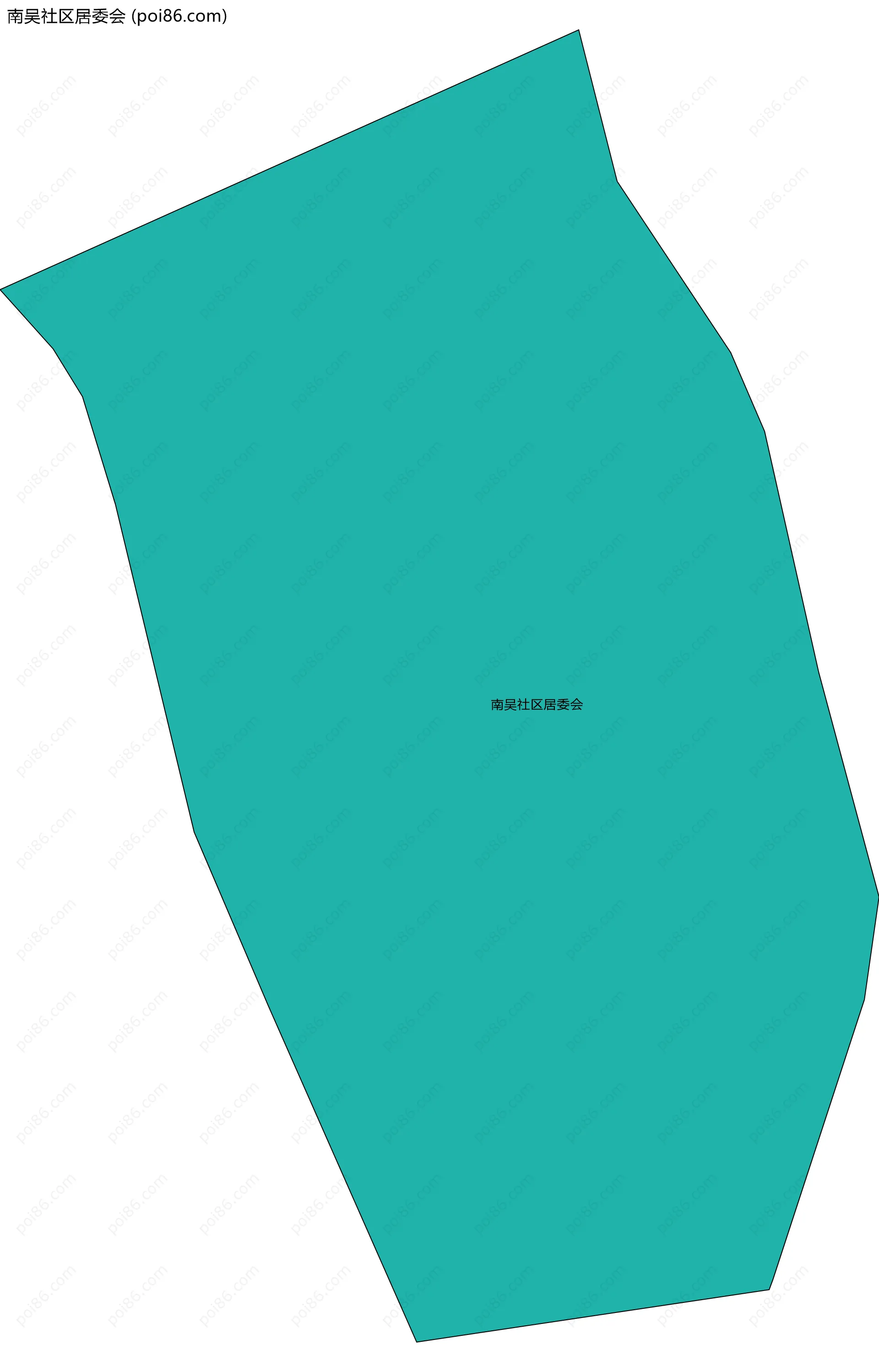 南吴社区居委会边界地图