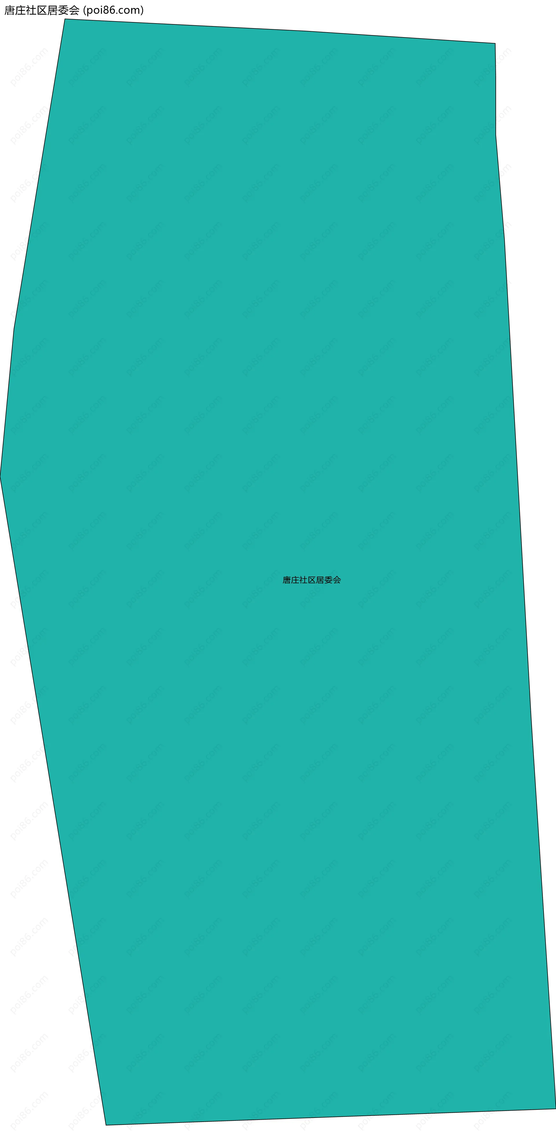 唐庄社区居委会边界地图