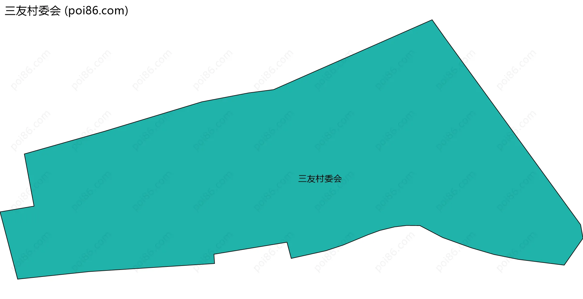 三友村委会边界地图