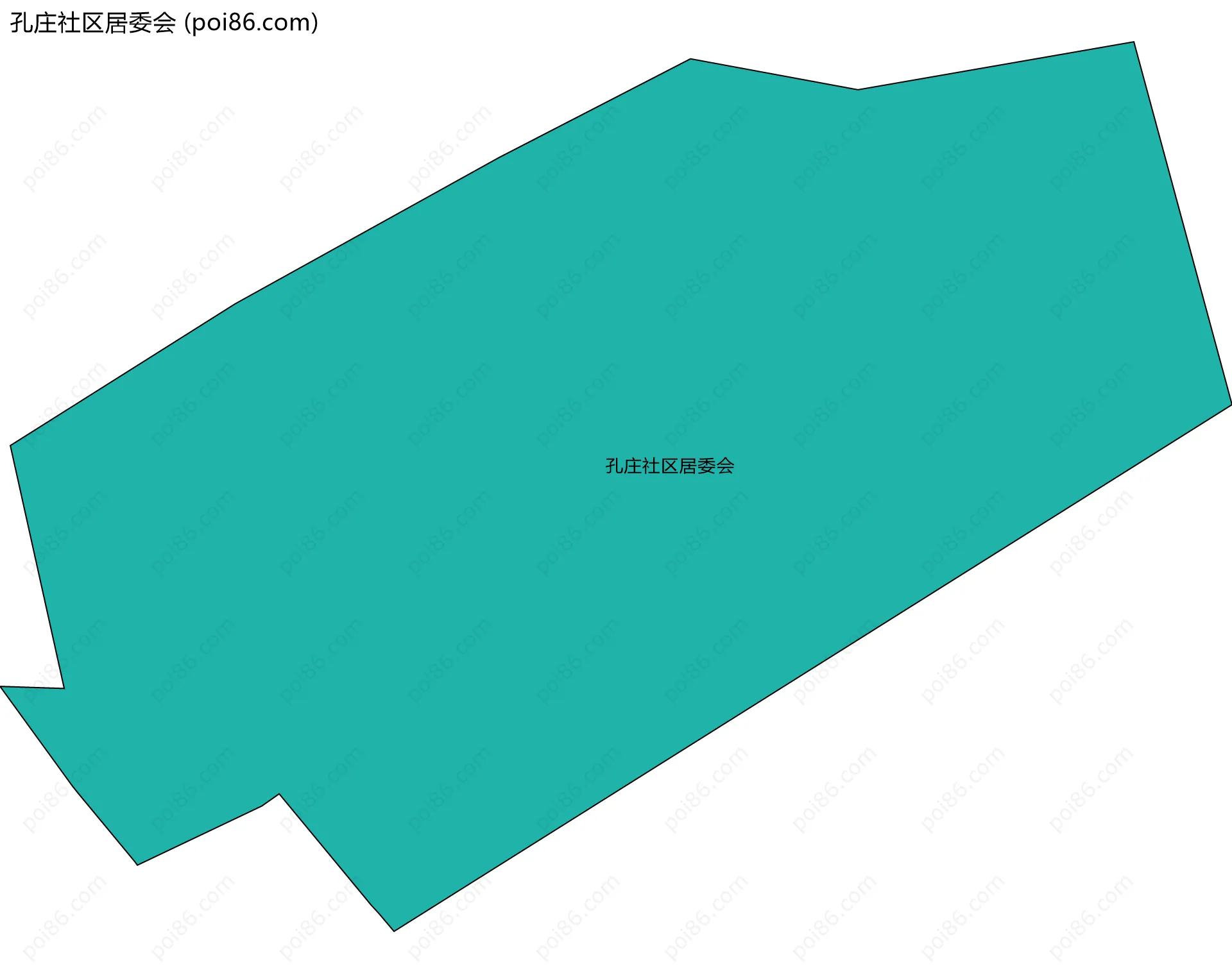 孔庄社区居委会边界地图