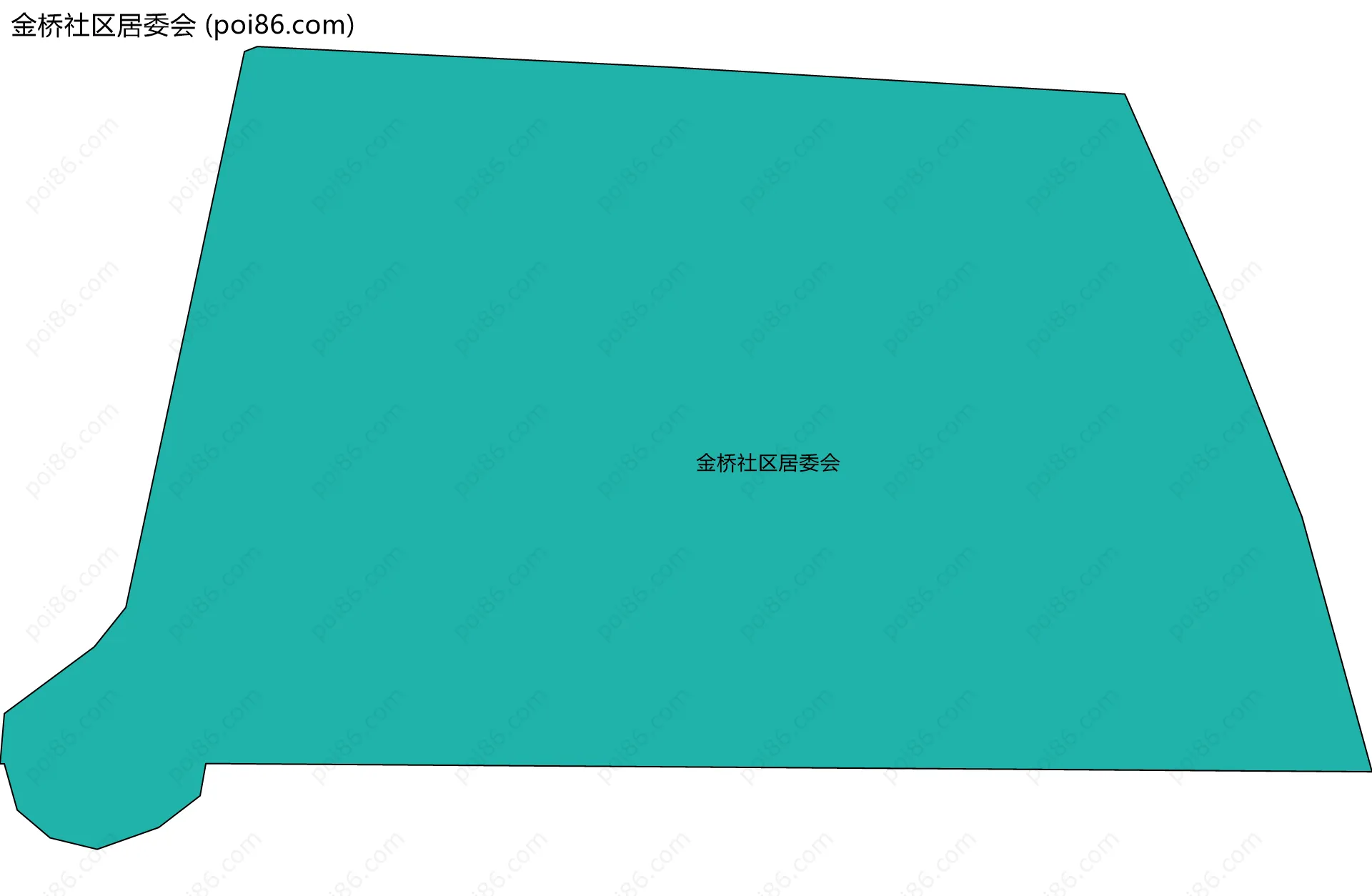 金桥社区居委会边界地图