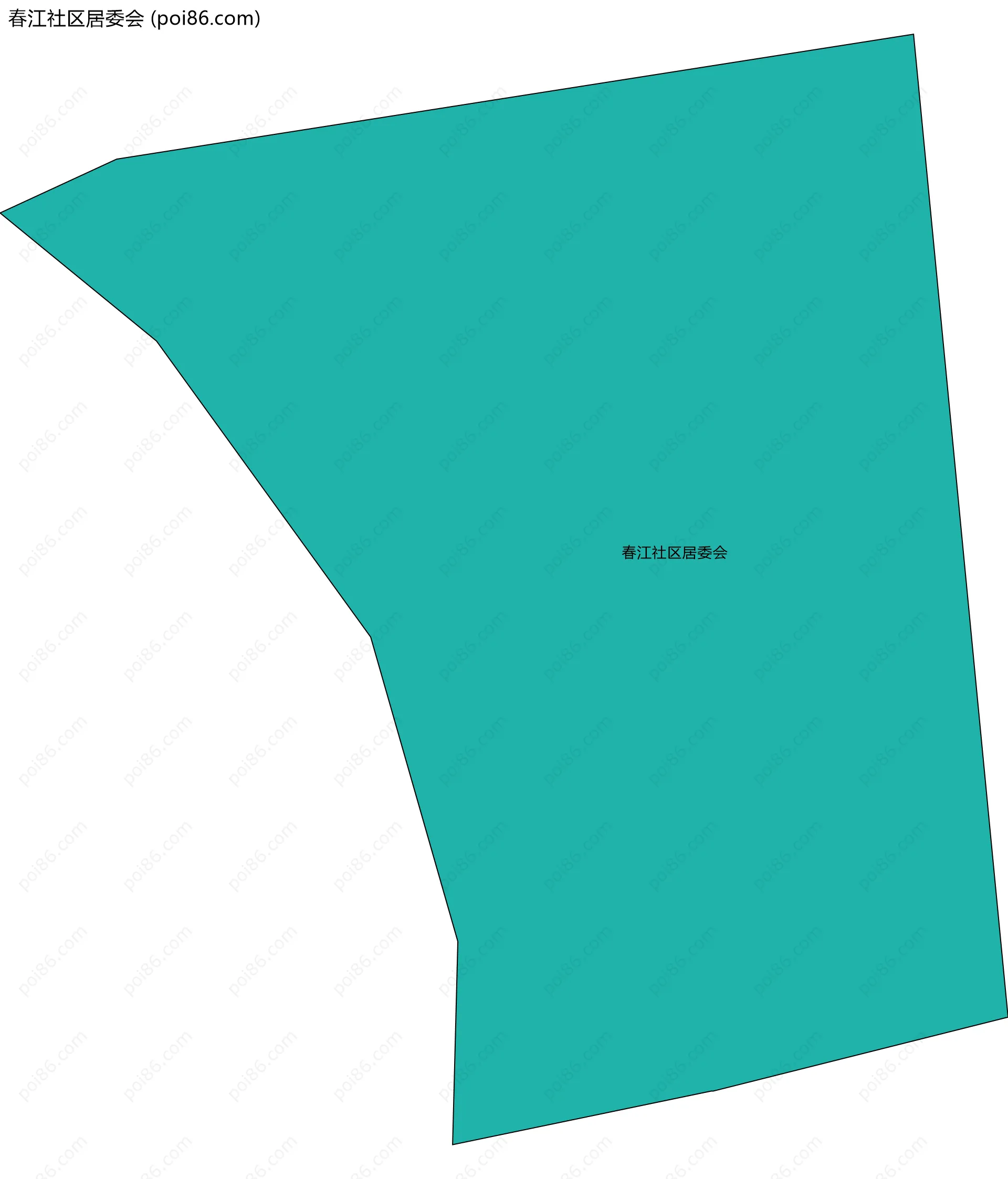 春江社区居委会边界地图