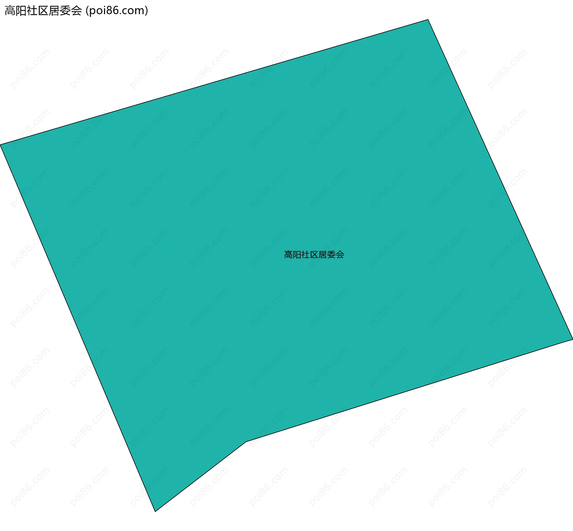 高阳社区居委会边界地图