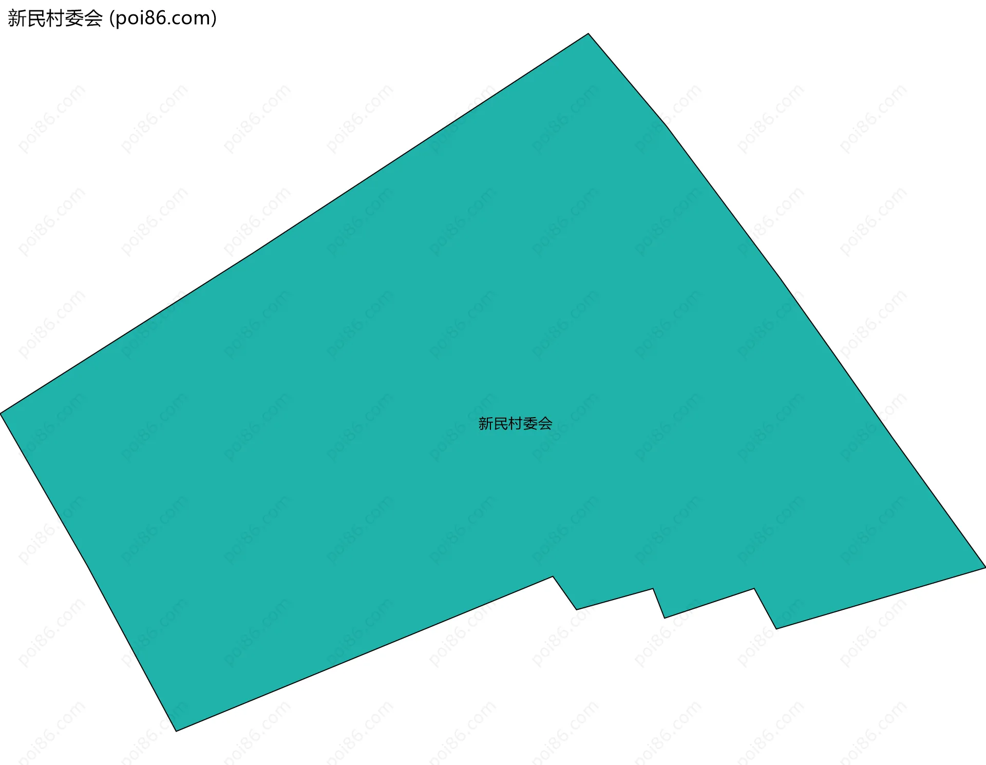 新民村委会边界地图