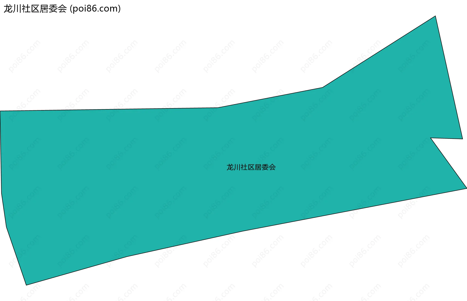 龙川社区居委会边界地图