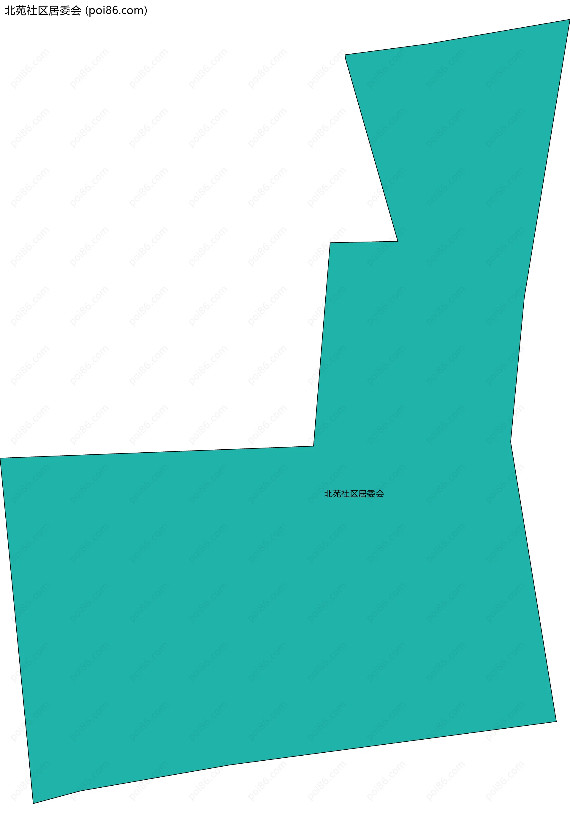 北苑社区居委会边界地图