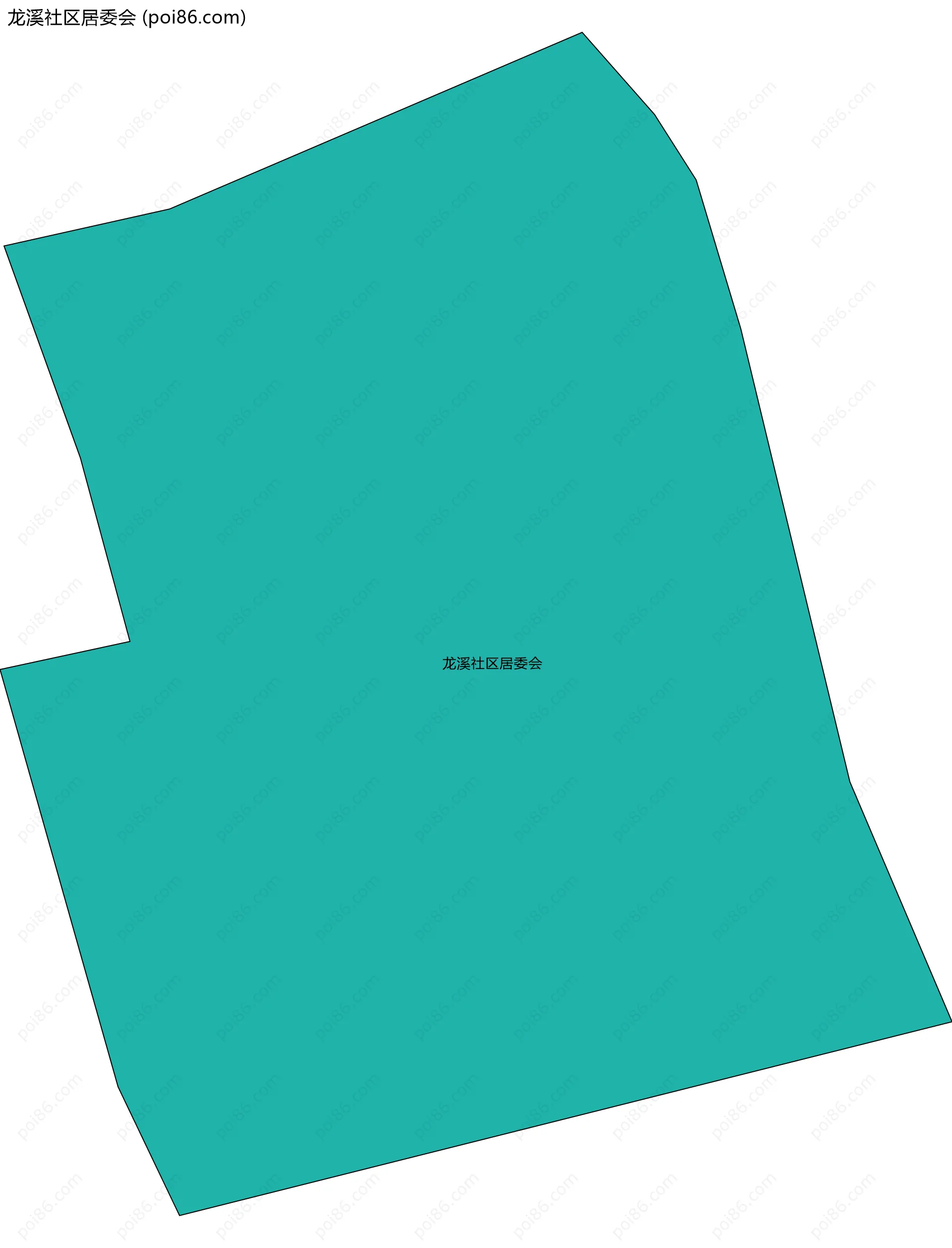 龙溪社区居委会边界地图