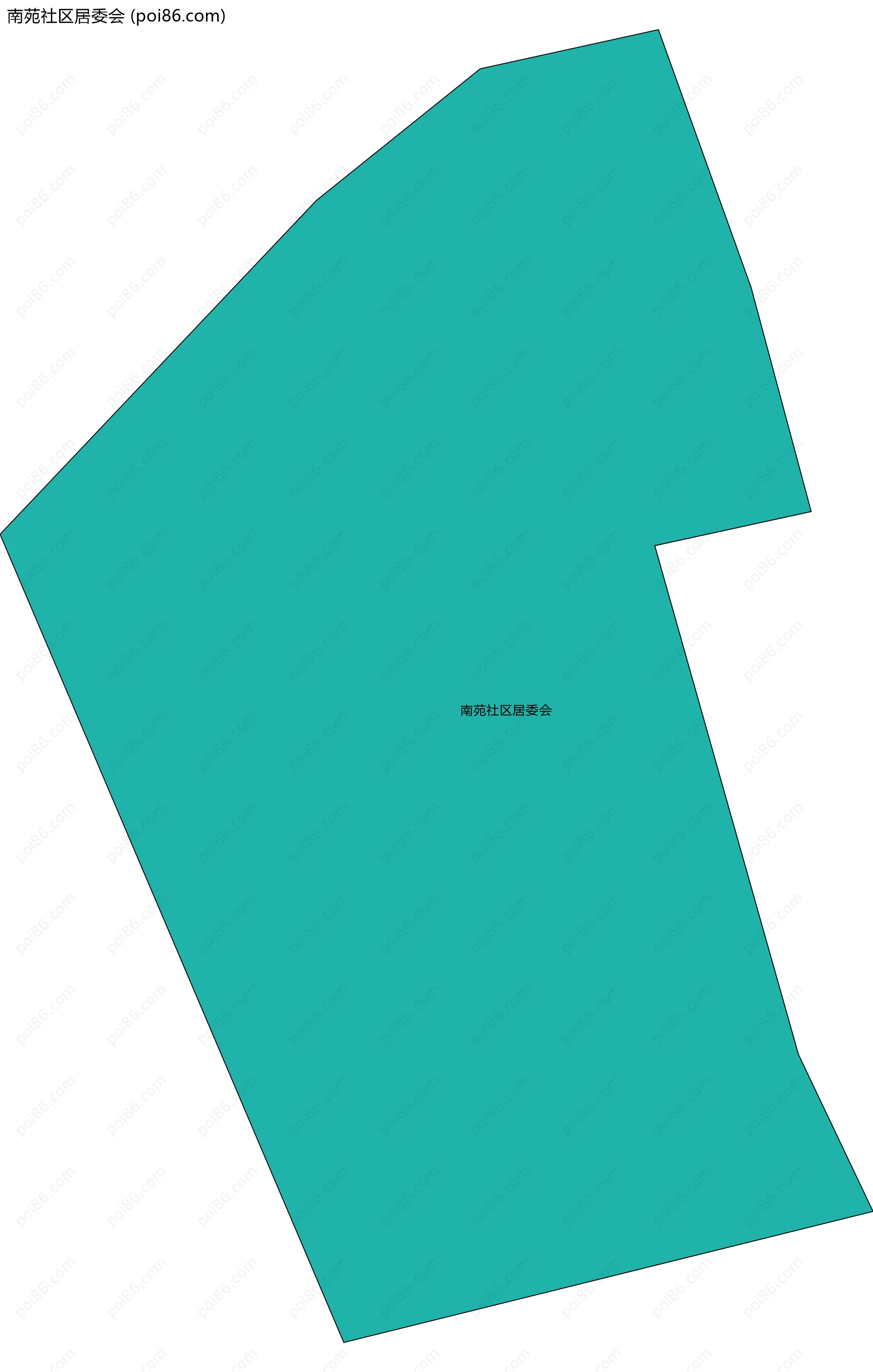 南苑社区居委会边界地图