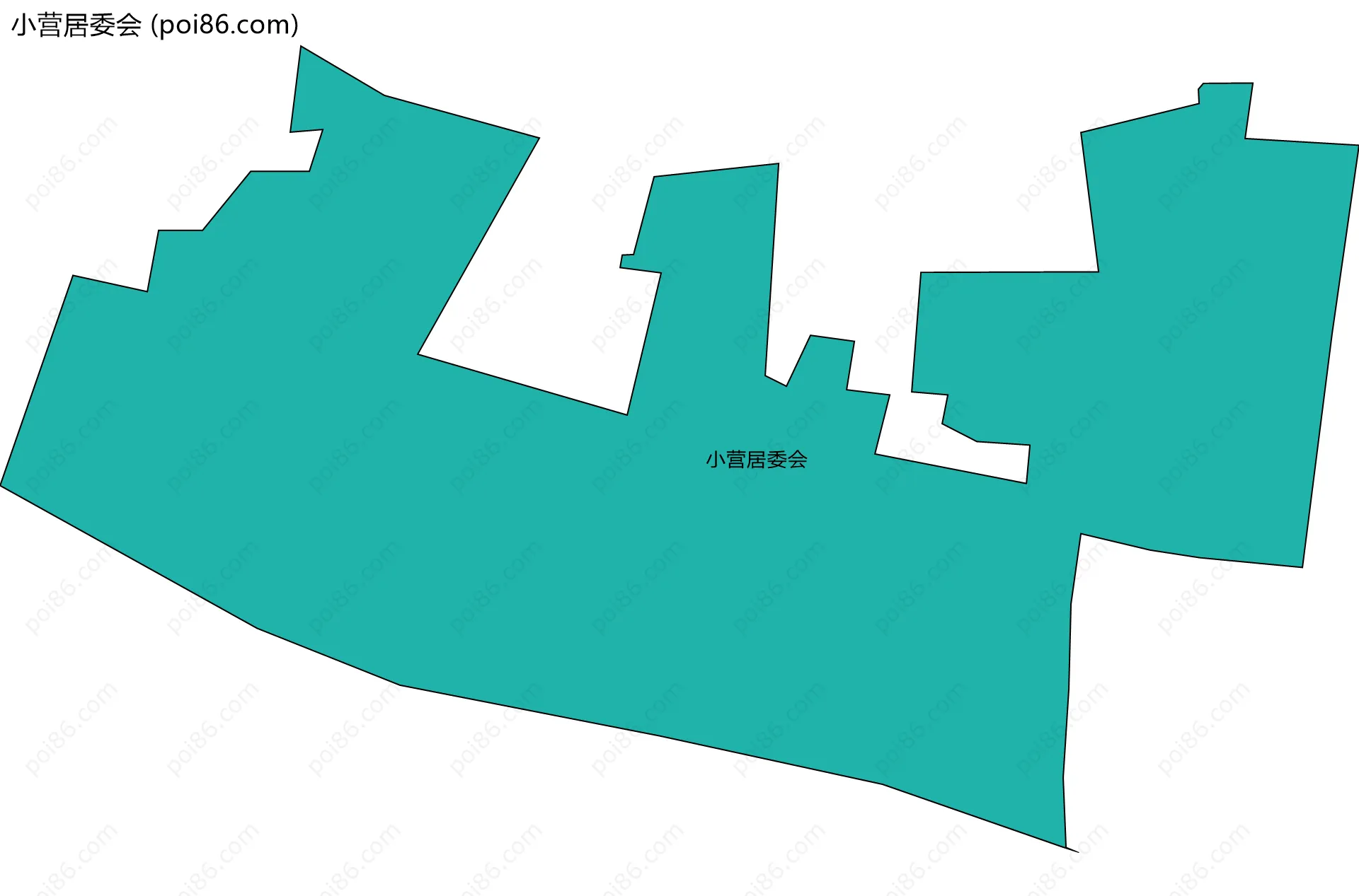 小营居委会边界地图