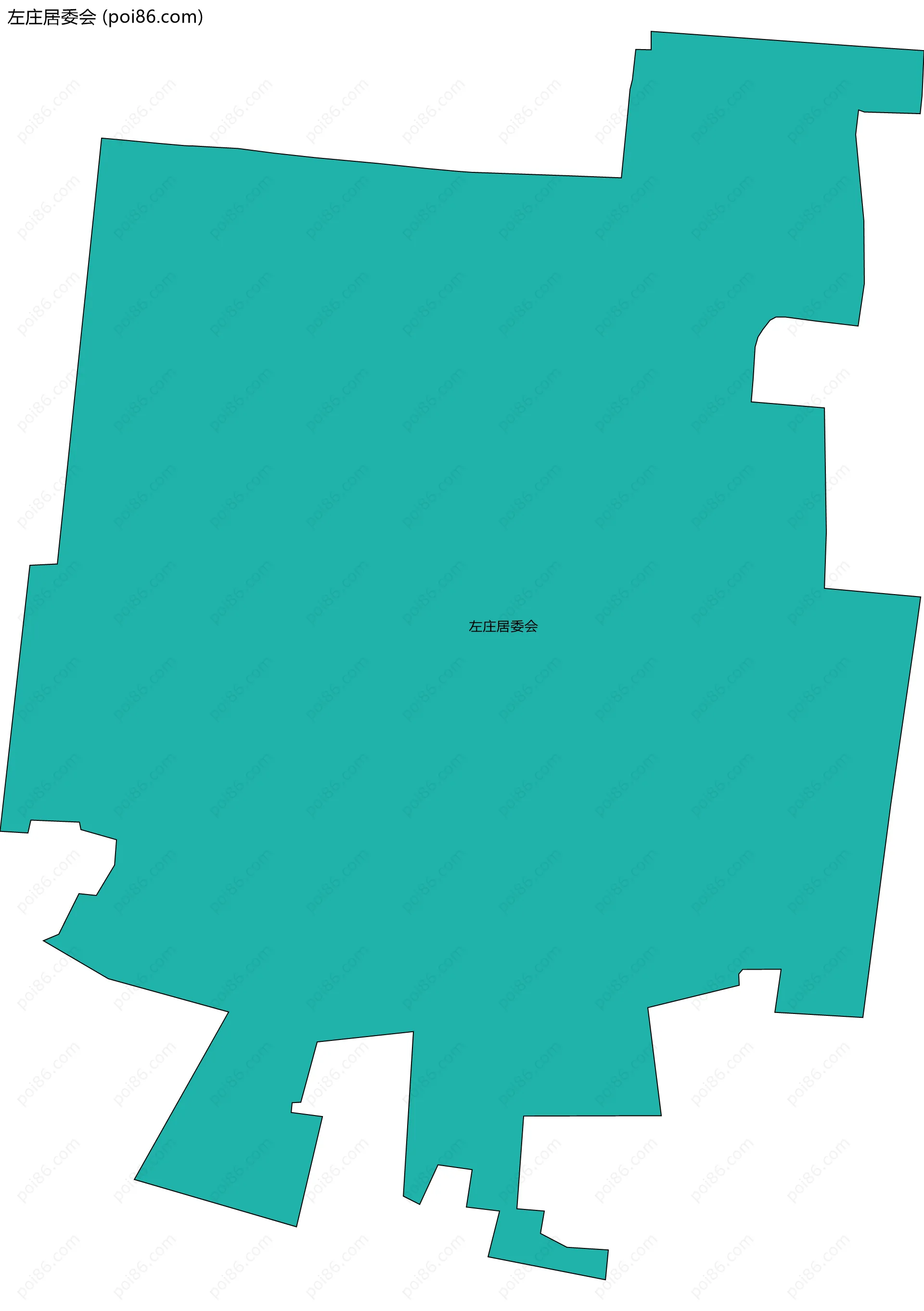 左庄居委会边界地图