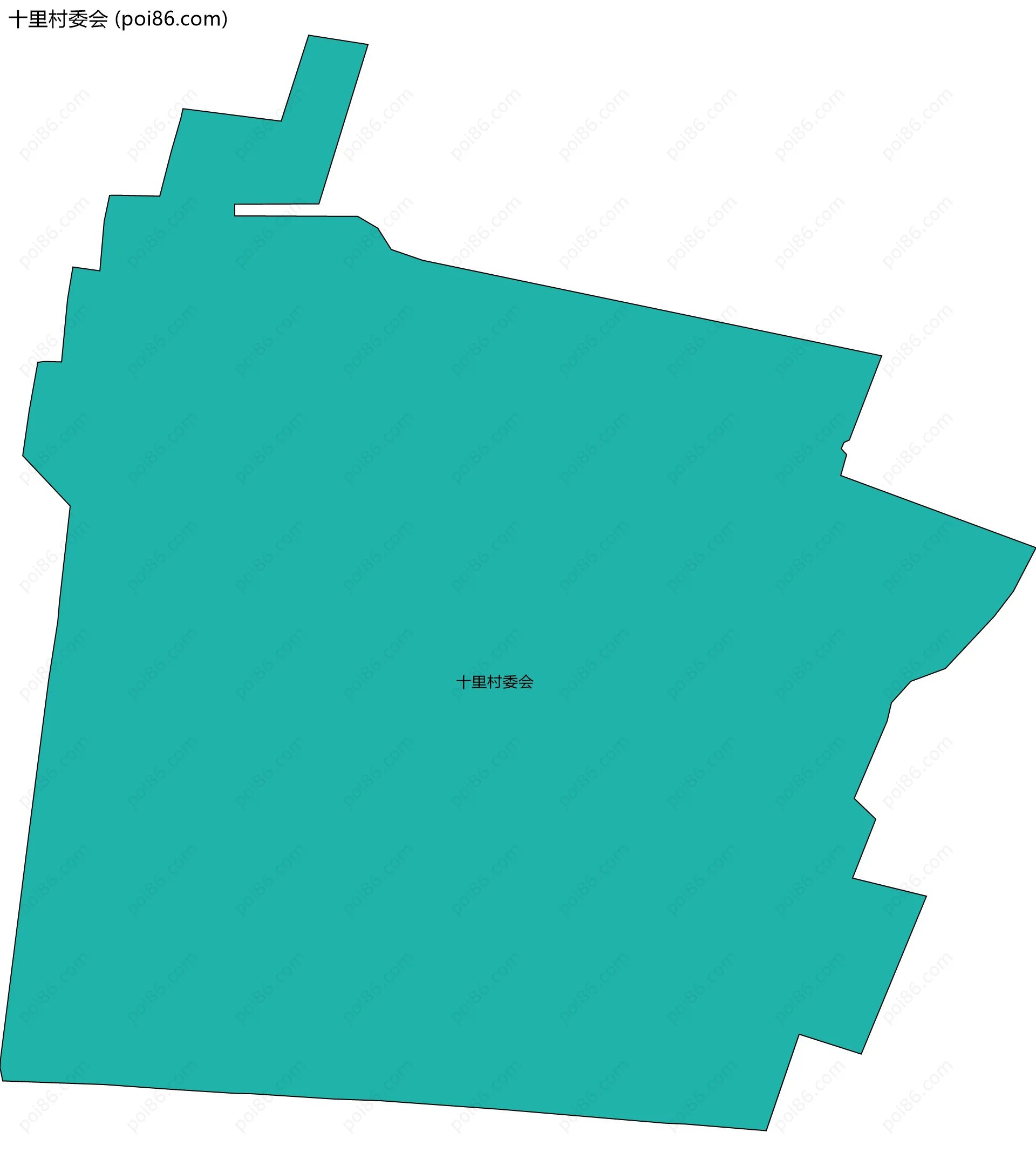 十里村委会边界地图