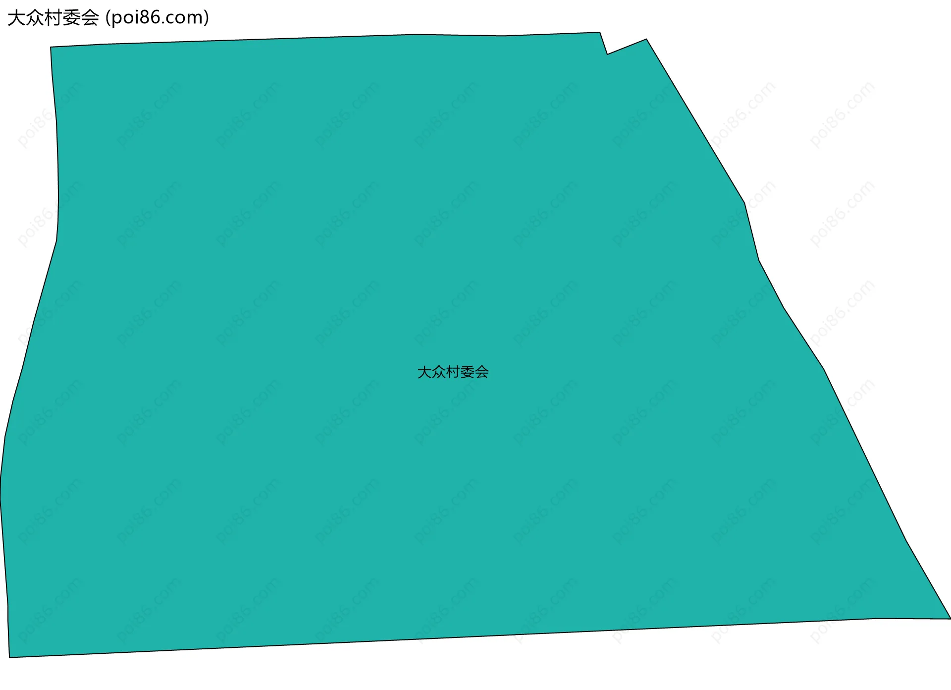 大众村委会边界地图
