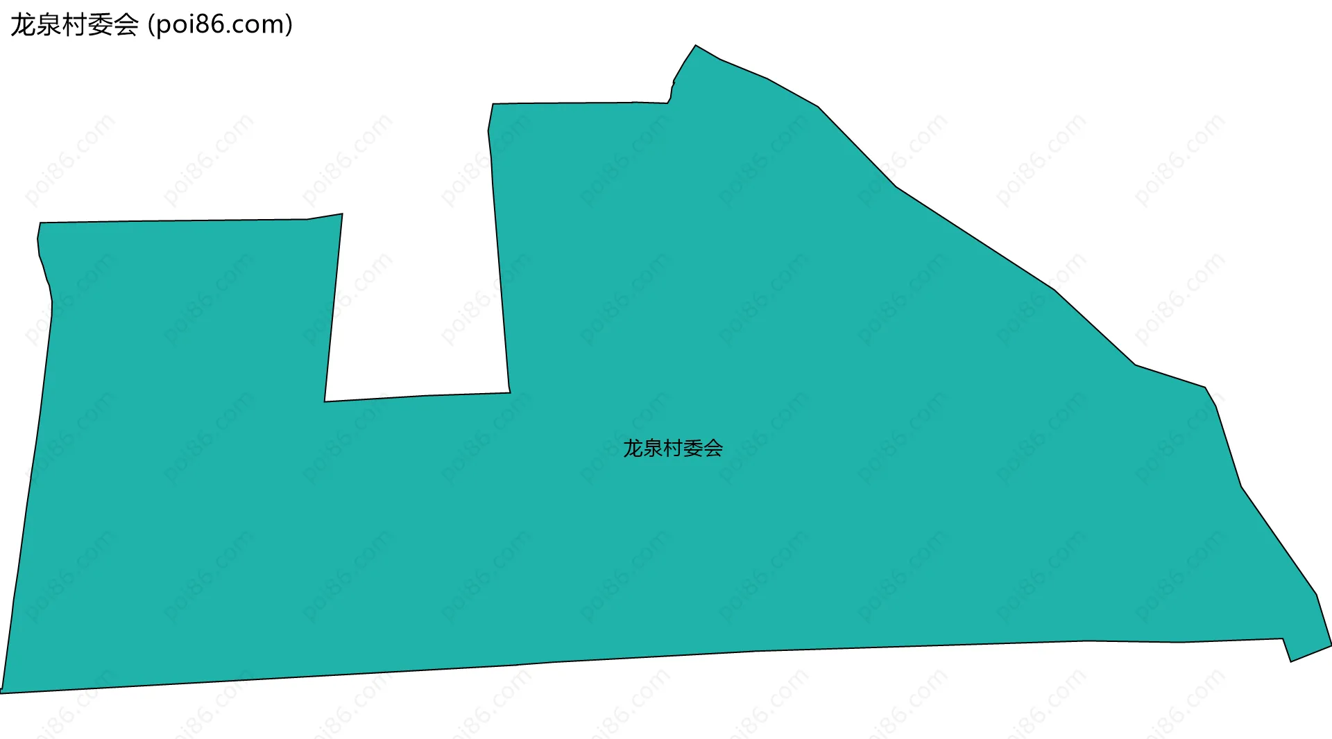 龙泉村委会边界地图