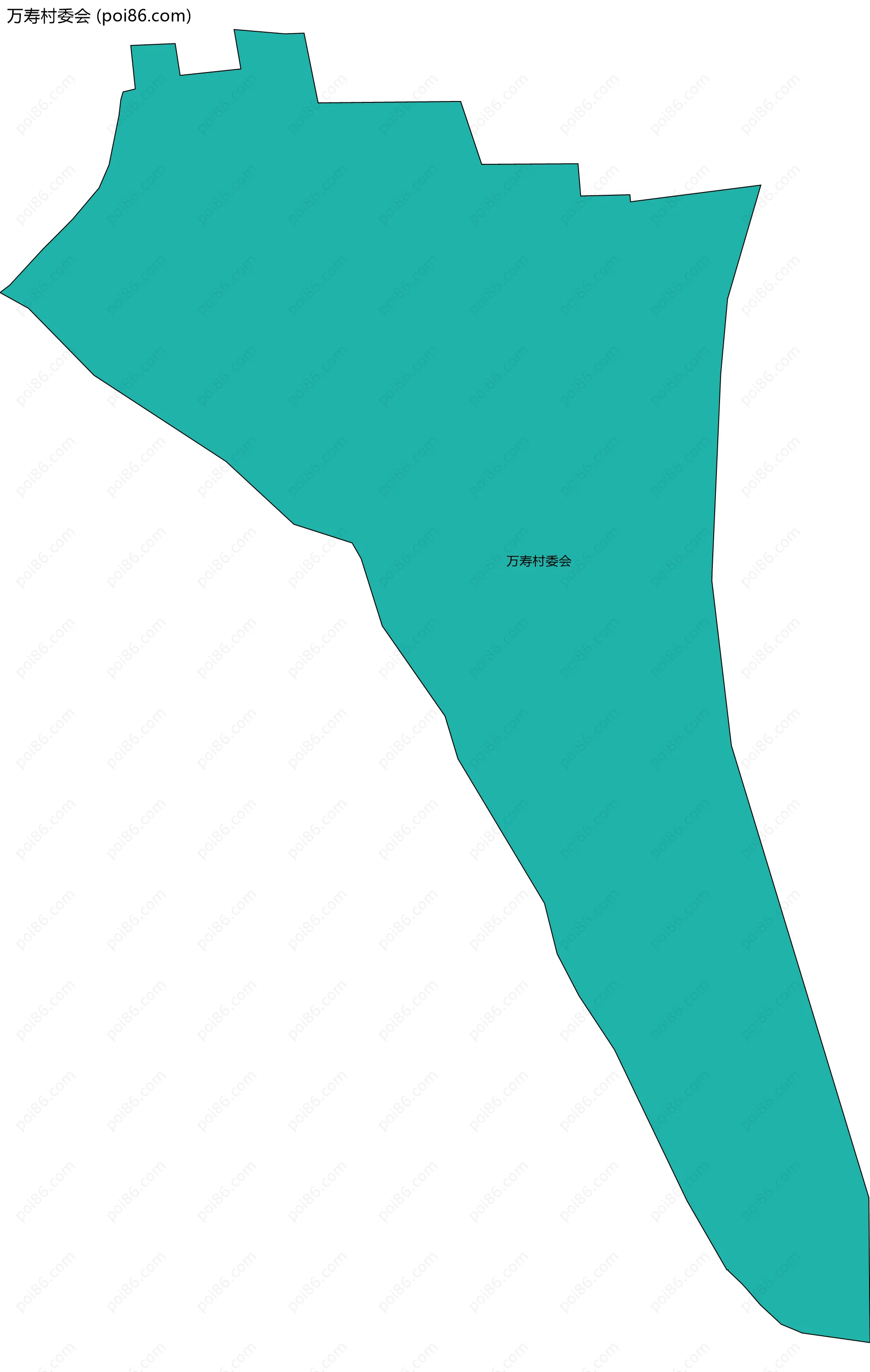 万寿村委会边界地图