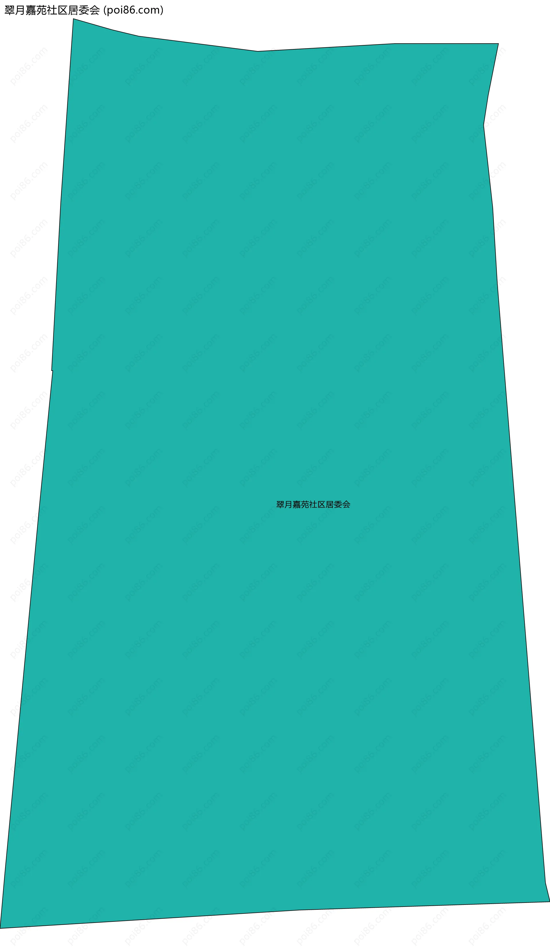 翠月嘉苑社区居委会边界地图