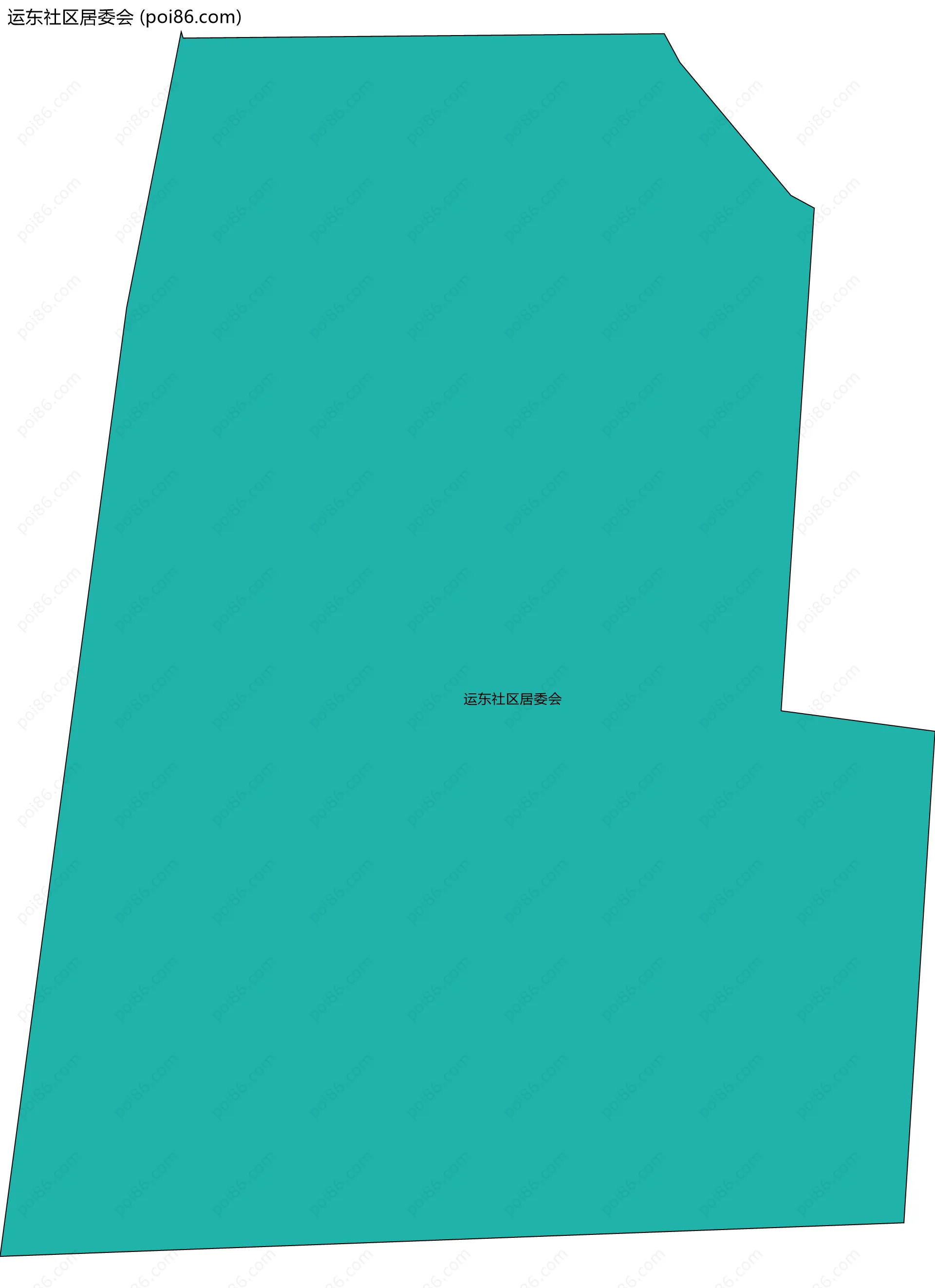 运东社区居委会边界地图