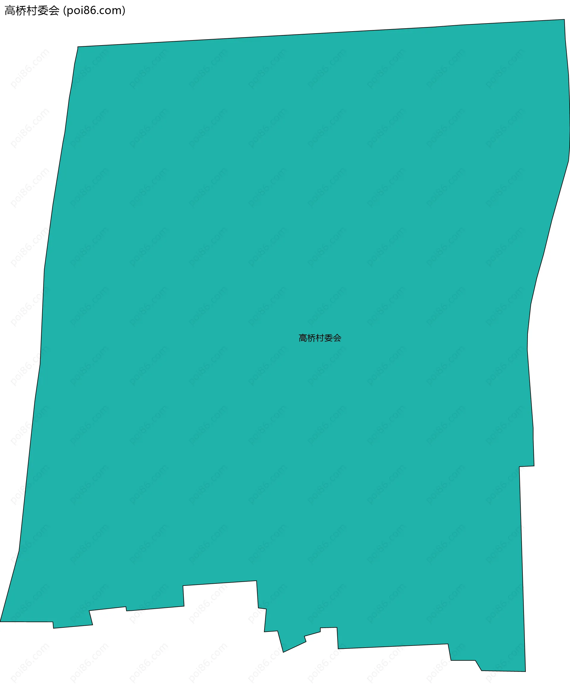 高桥村委会边界地图