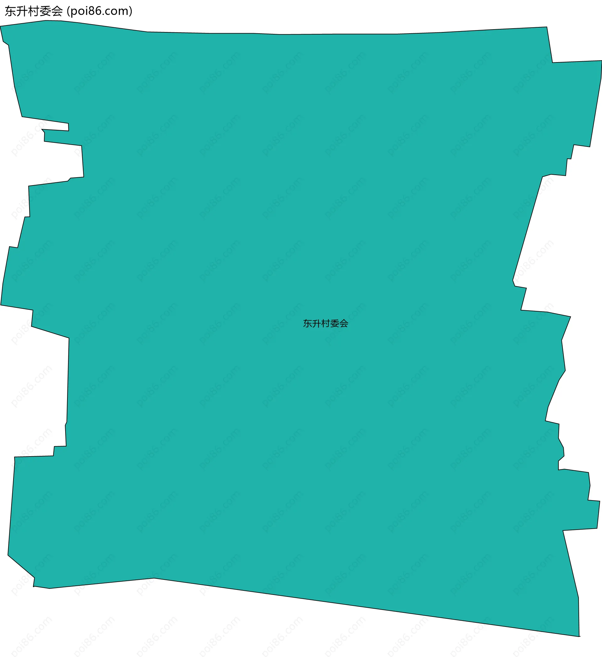 东升村委会边界地图
