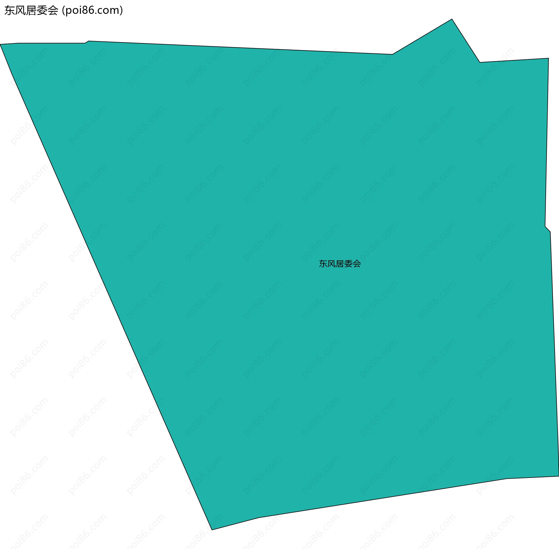 东风居委会边界地图