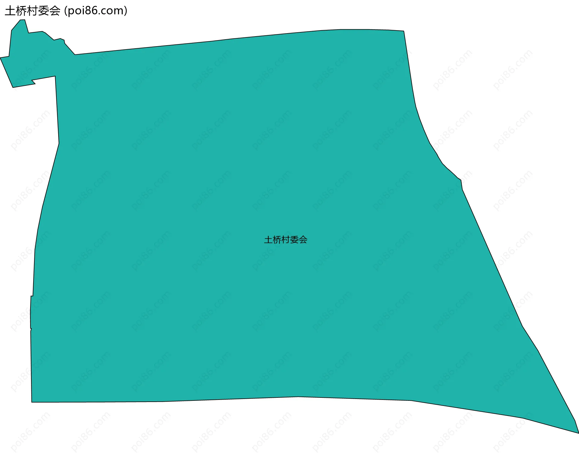 土桥村委会边界地图