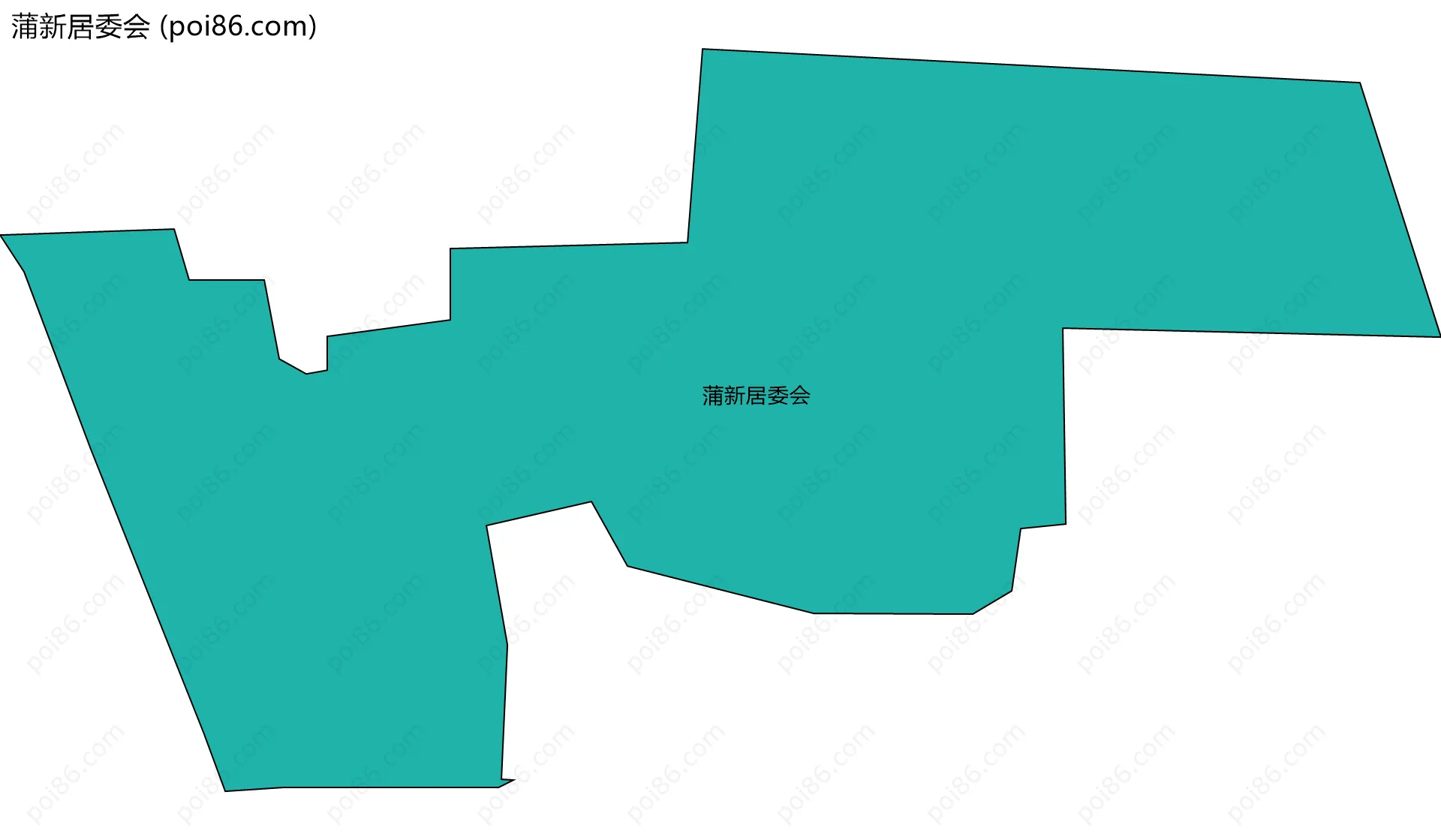 蒲新居委会边界地图