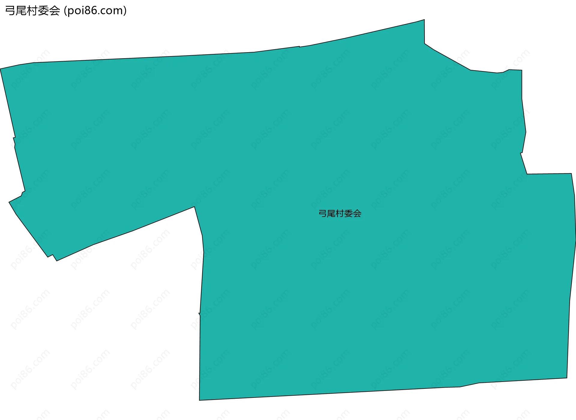 弓尾村委会边界地图