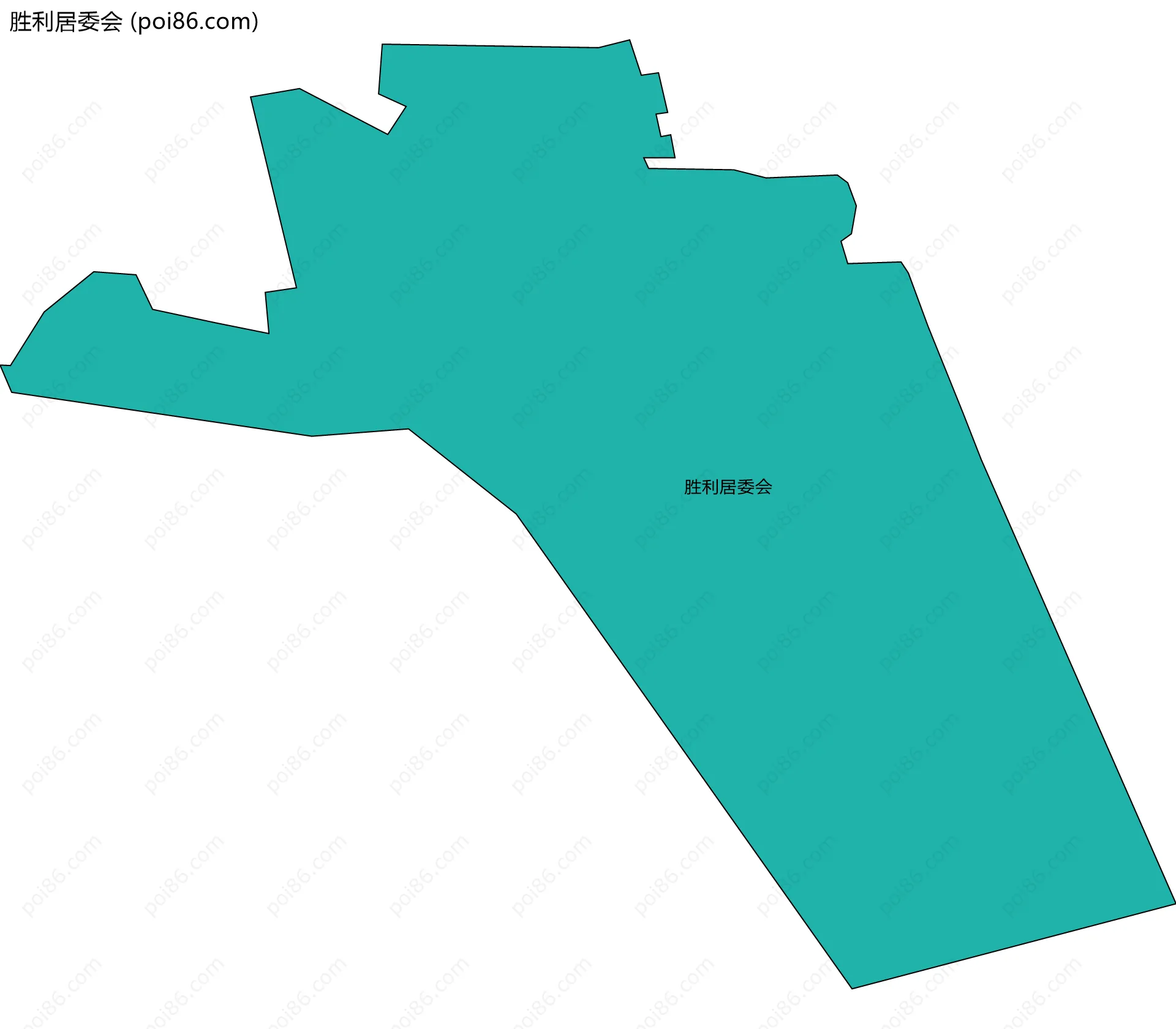 胜利居委会边界地图