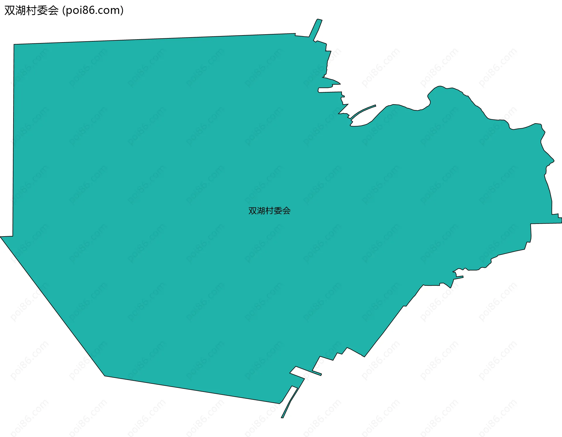 双湖村委会边界地图