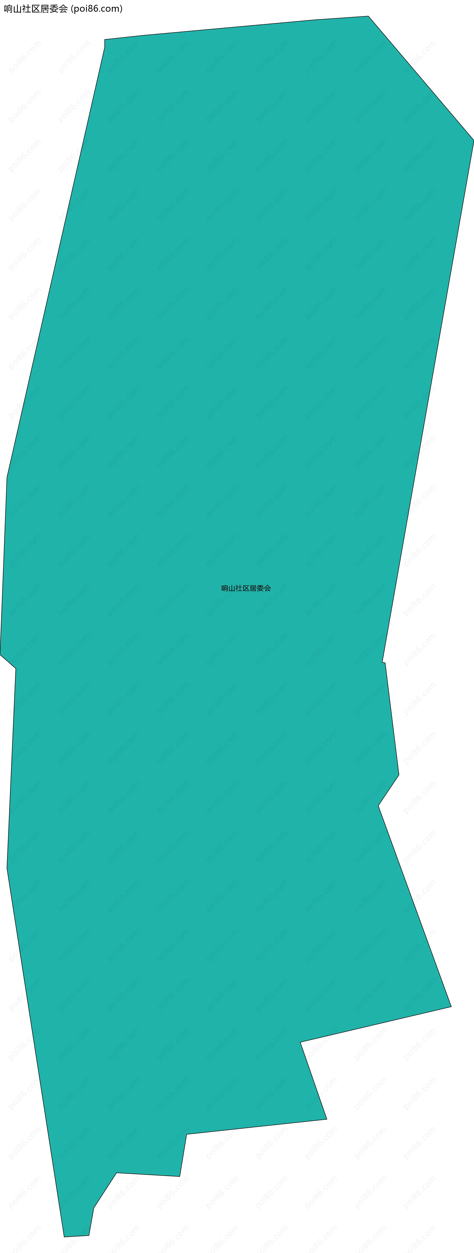 响山社区居委会边界地图