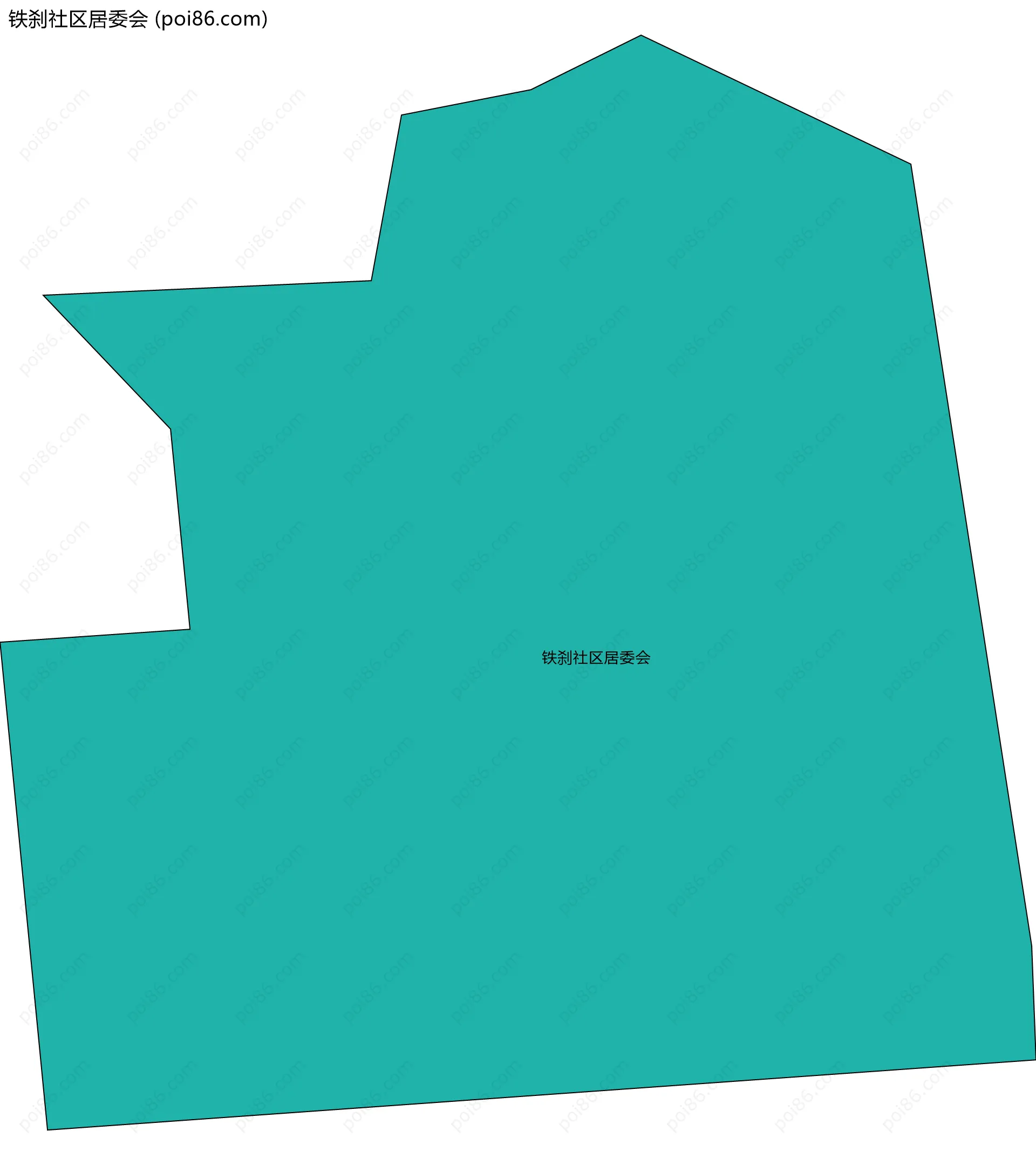 铁刹社区居委会边界地图