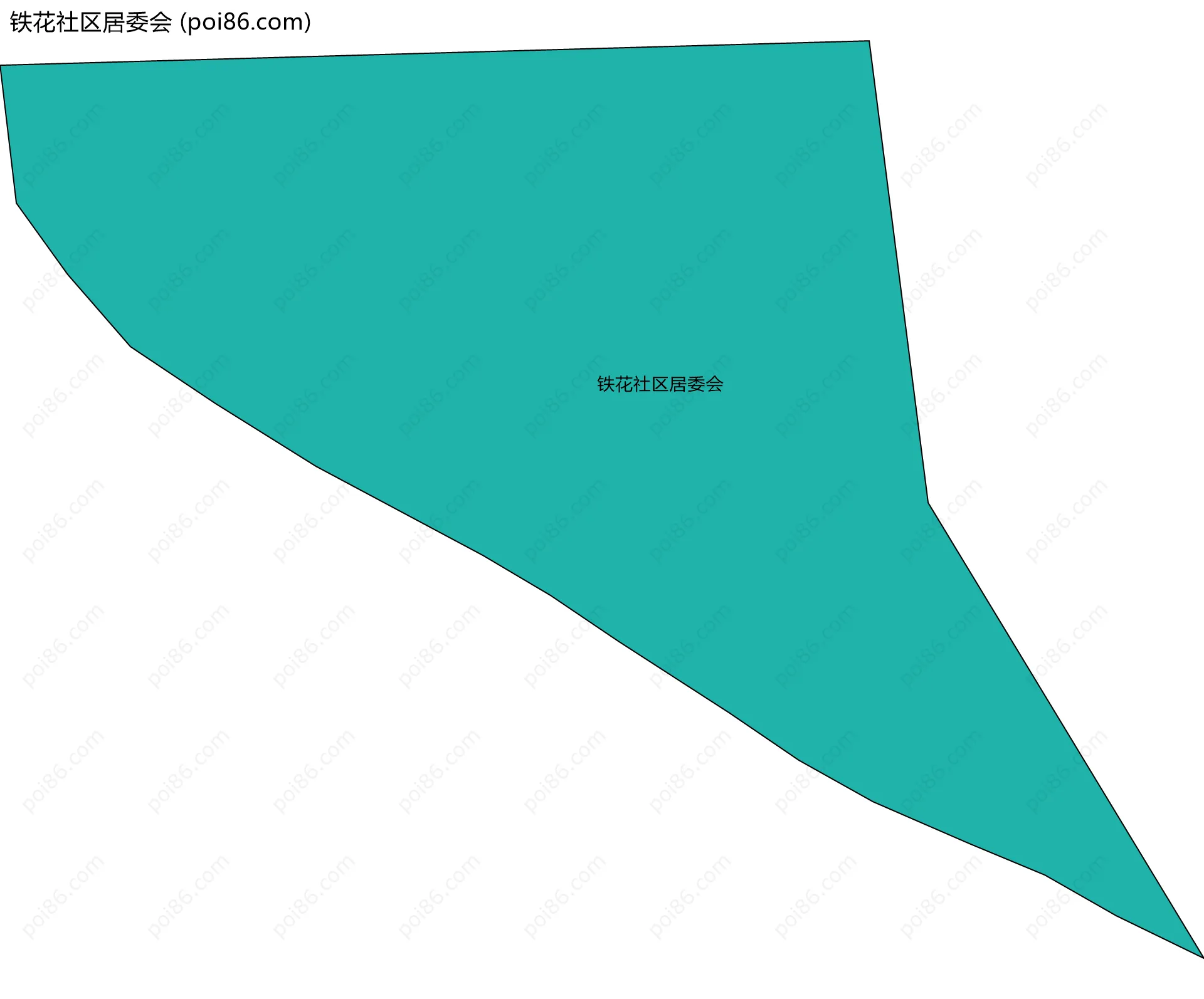 铁花社区居委会边界地图
