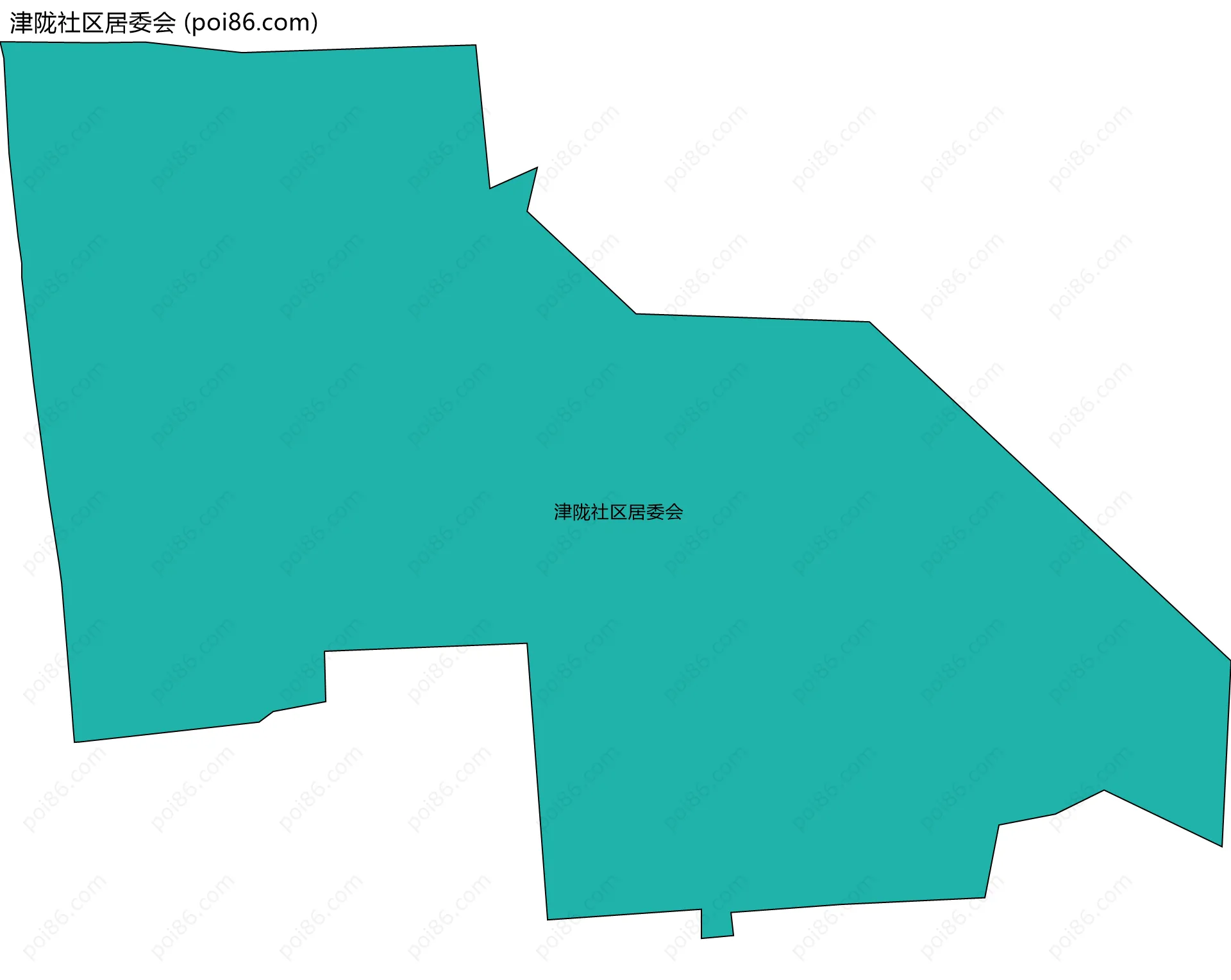 津陇社区居委会边界地图