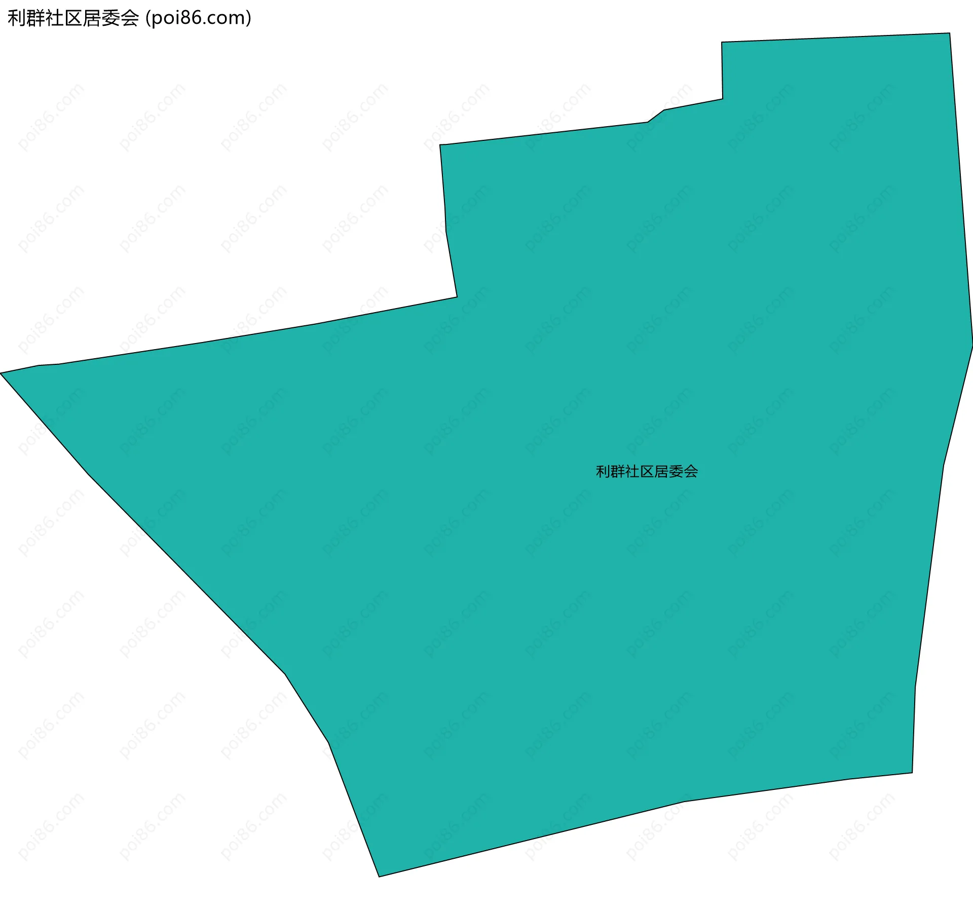 利群社区居委会边界地图