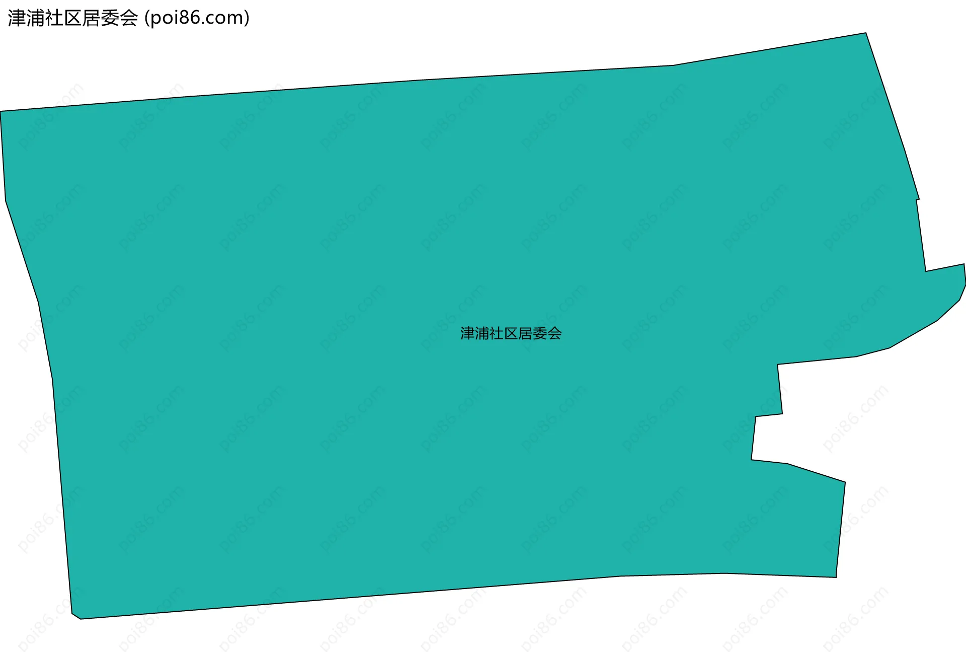 津浦社区居委会边界地图