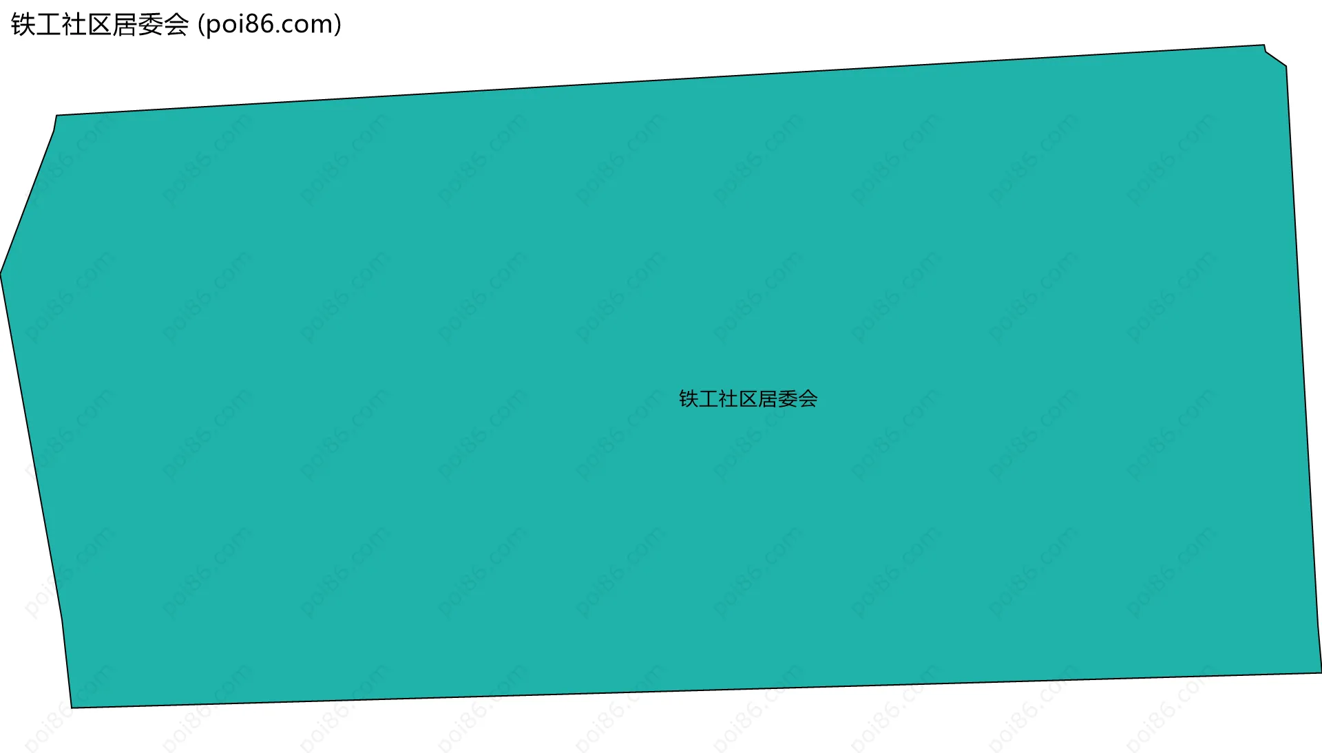 铁工社区居委会边界地图