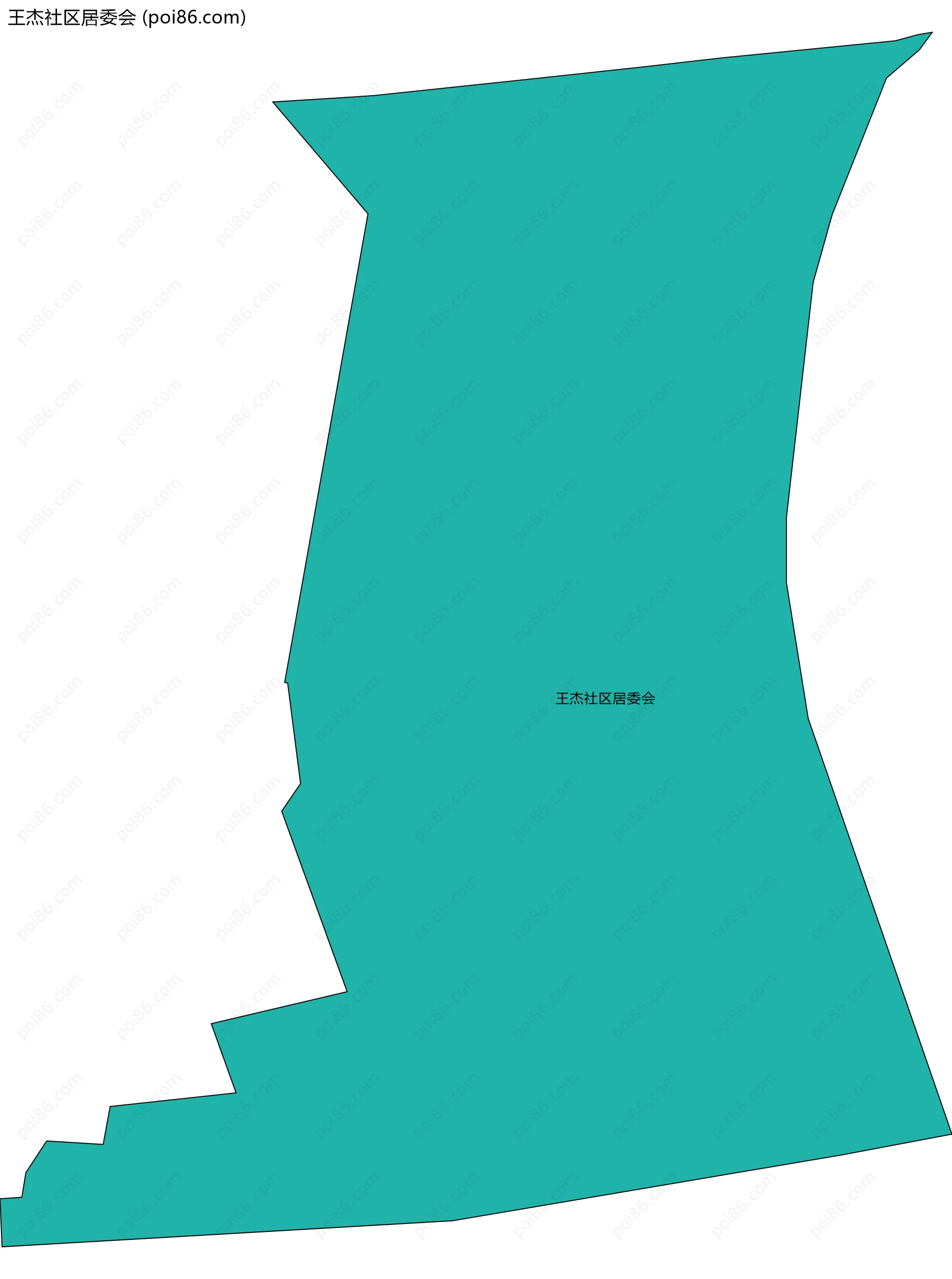 王杰社区居委会边界地图