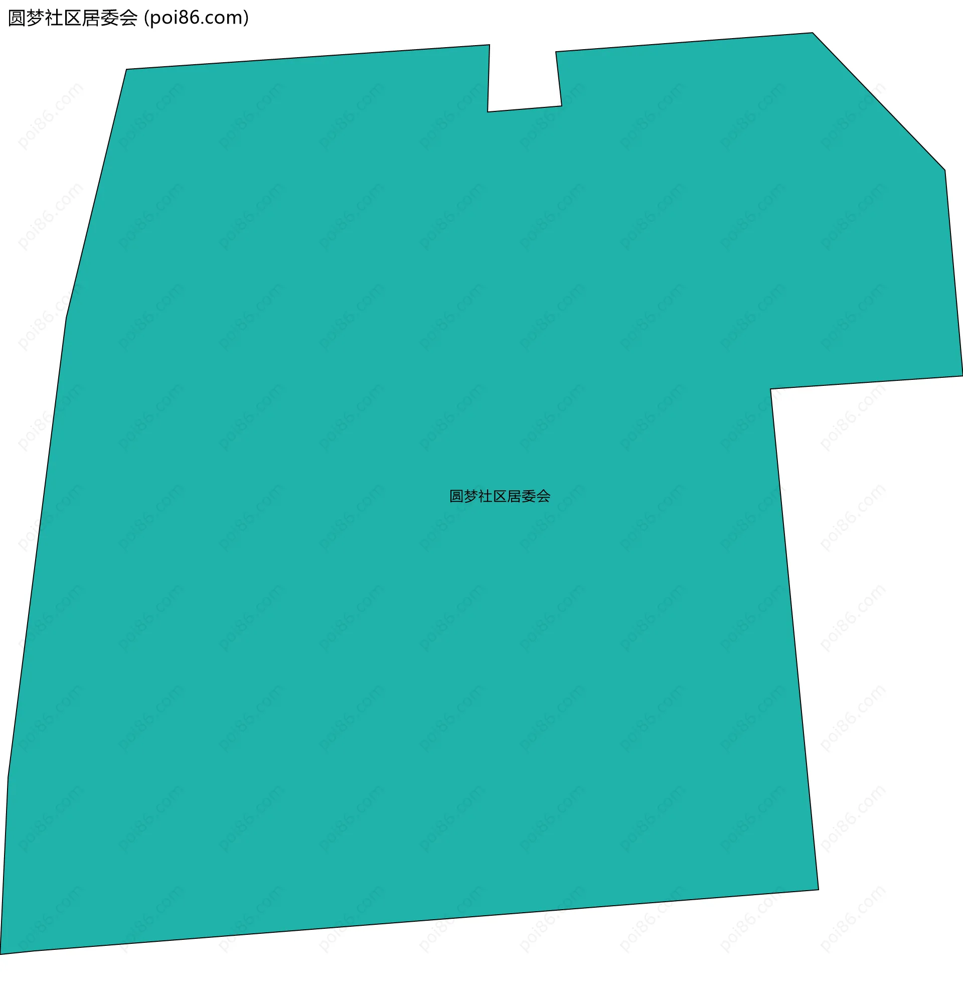 圆梦社区居委会边界地图