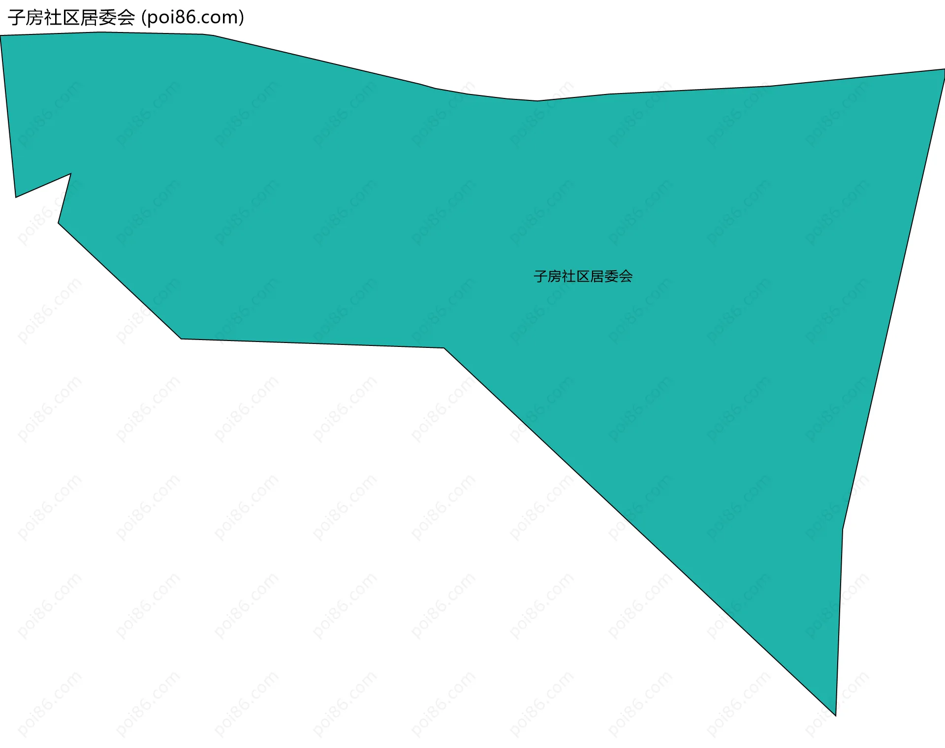 子房社区居委会边界地图