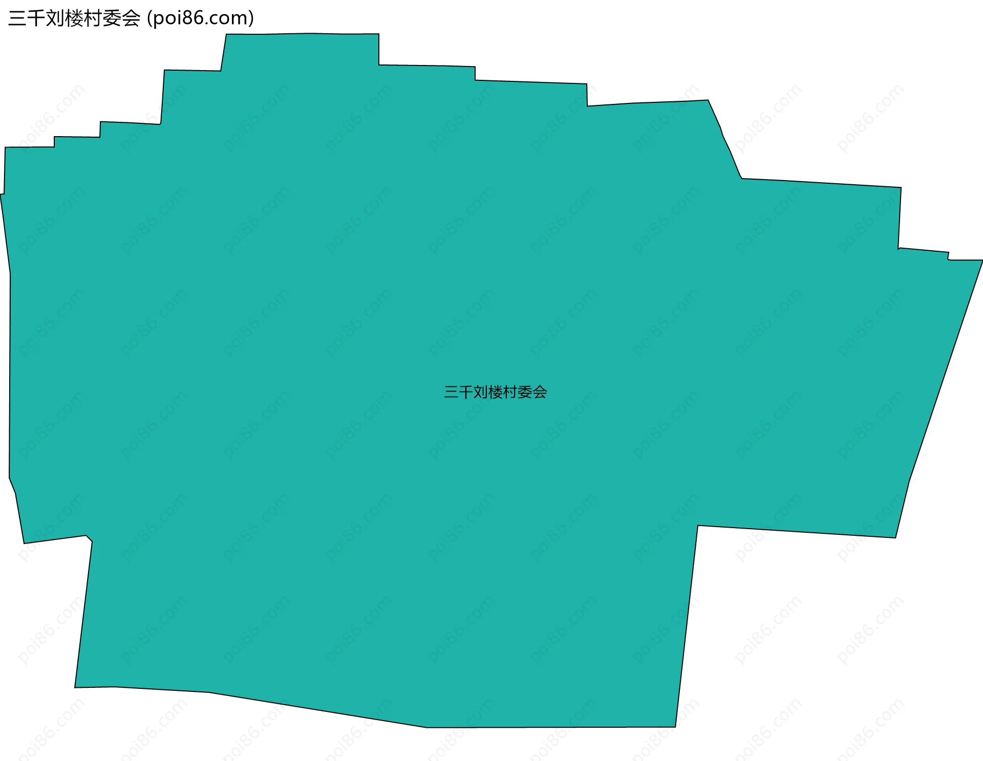 三千刘楼村委会边界地图