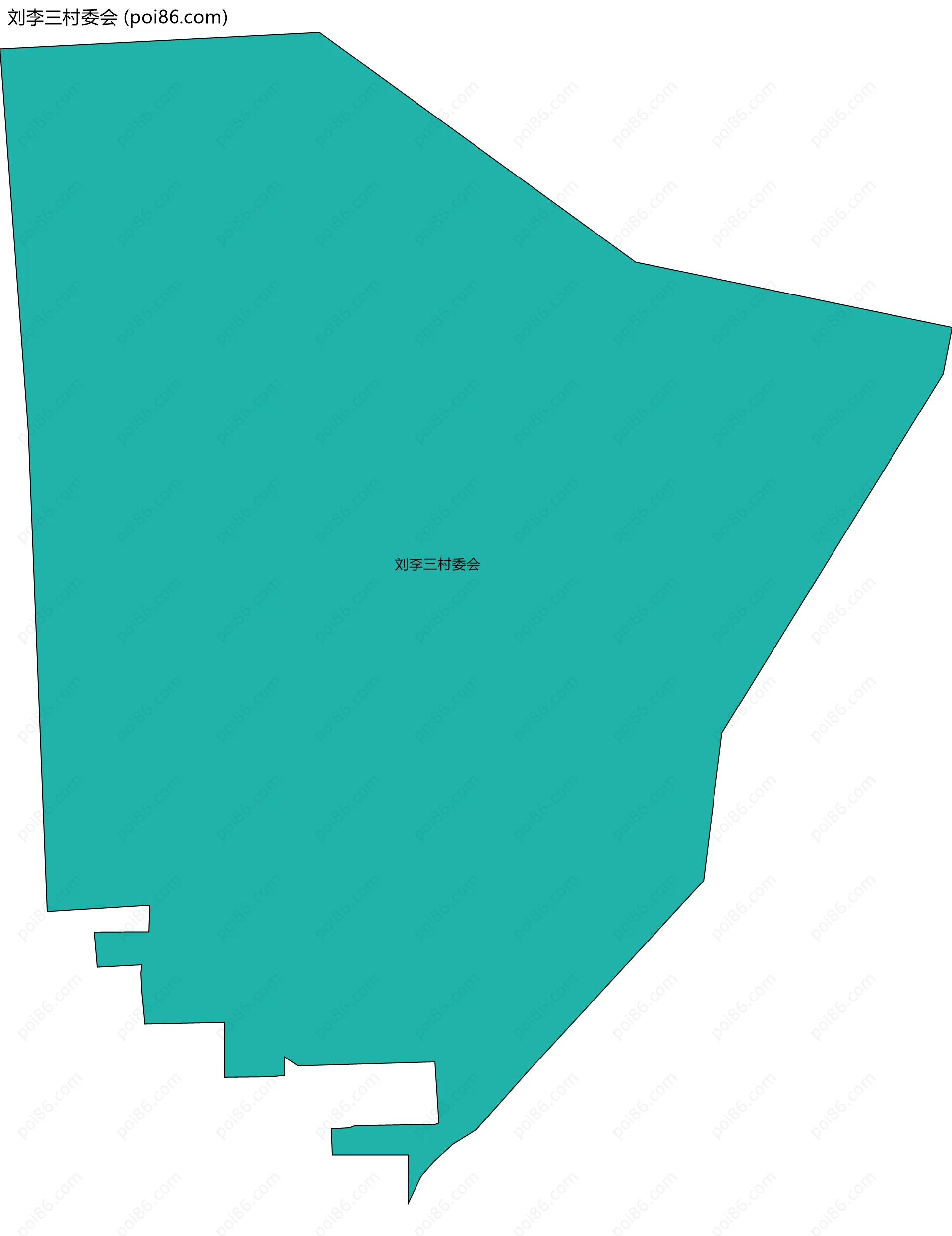 刘李三村委会边界地图